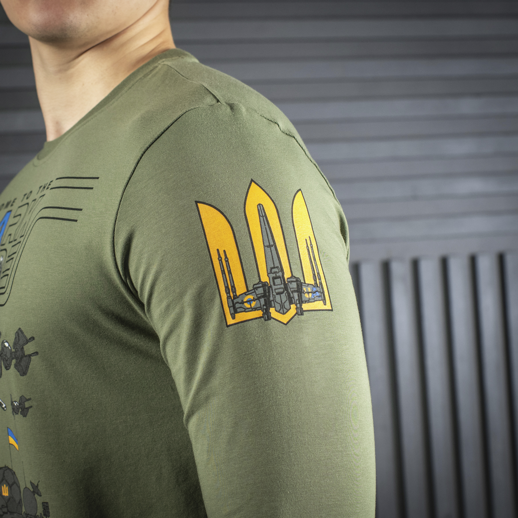 M-Tac футболка UA Side длинный рукав Light Olive — 18