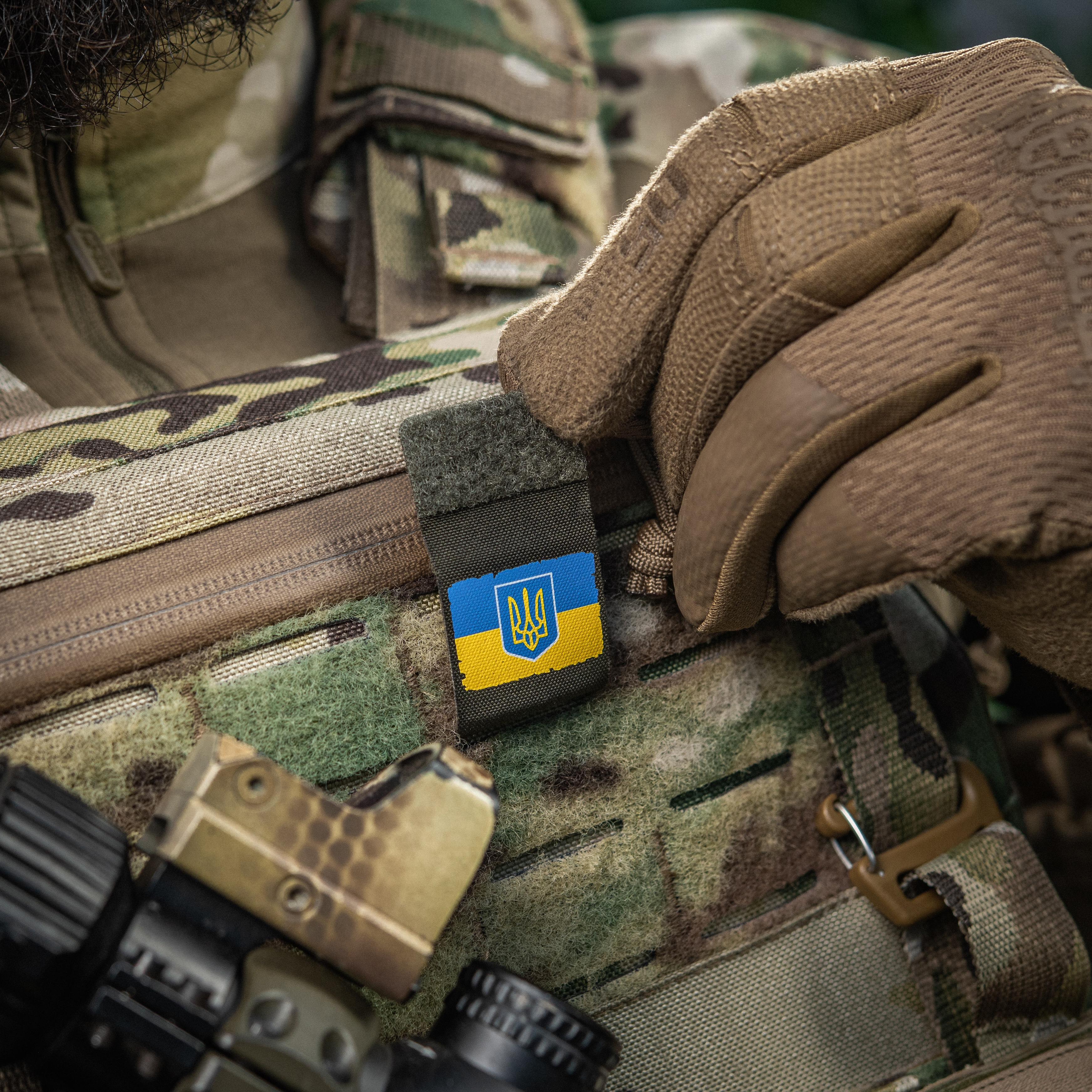 M-Tac MOLLE Patch Прапор України з гербом Full Color/Ranger Green — 10