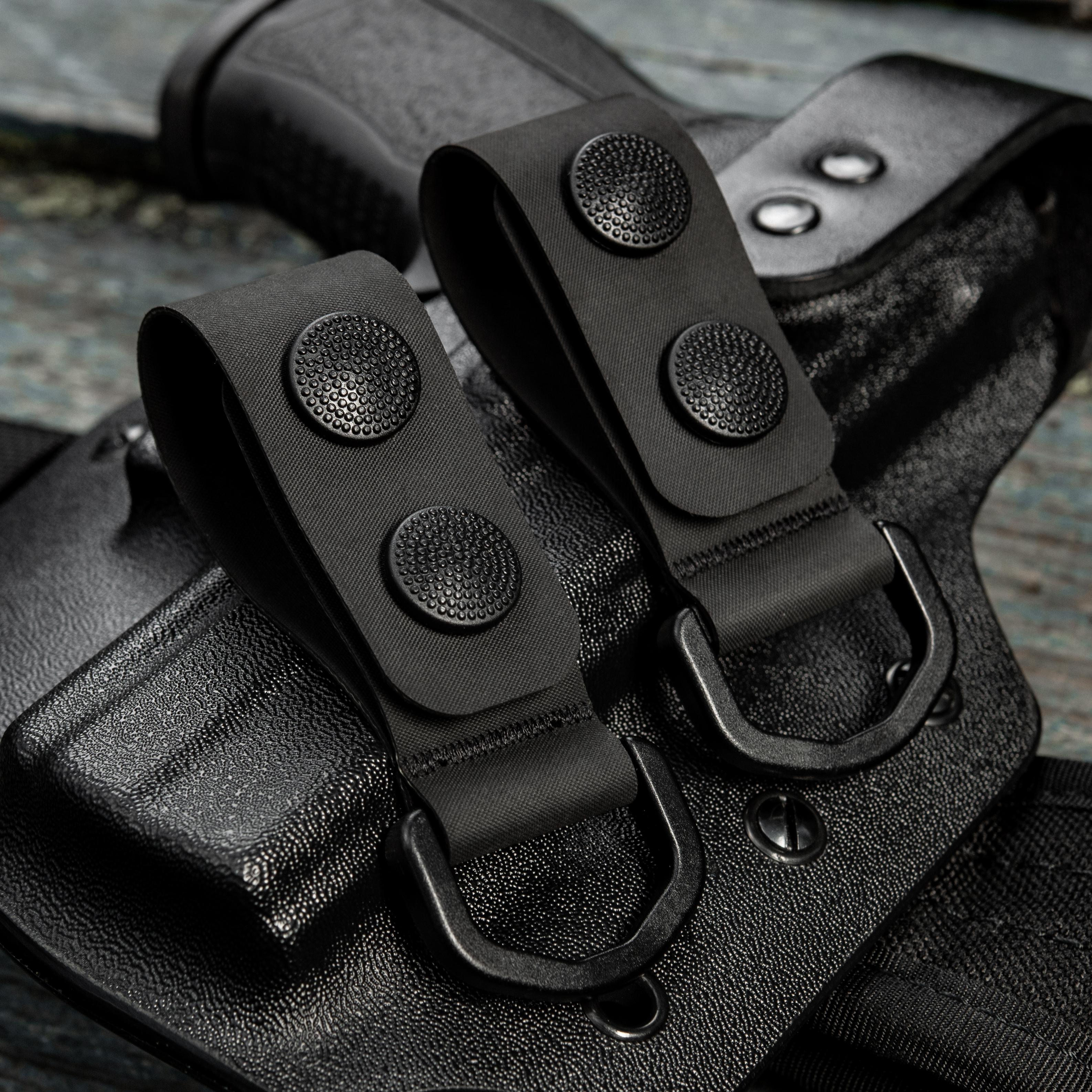M-Tac крепления c D-кольцом на тактический ремень (2 шт) Black — 10