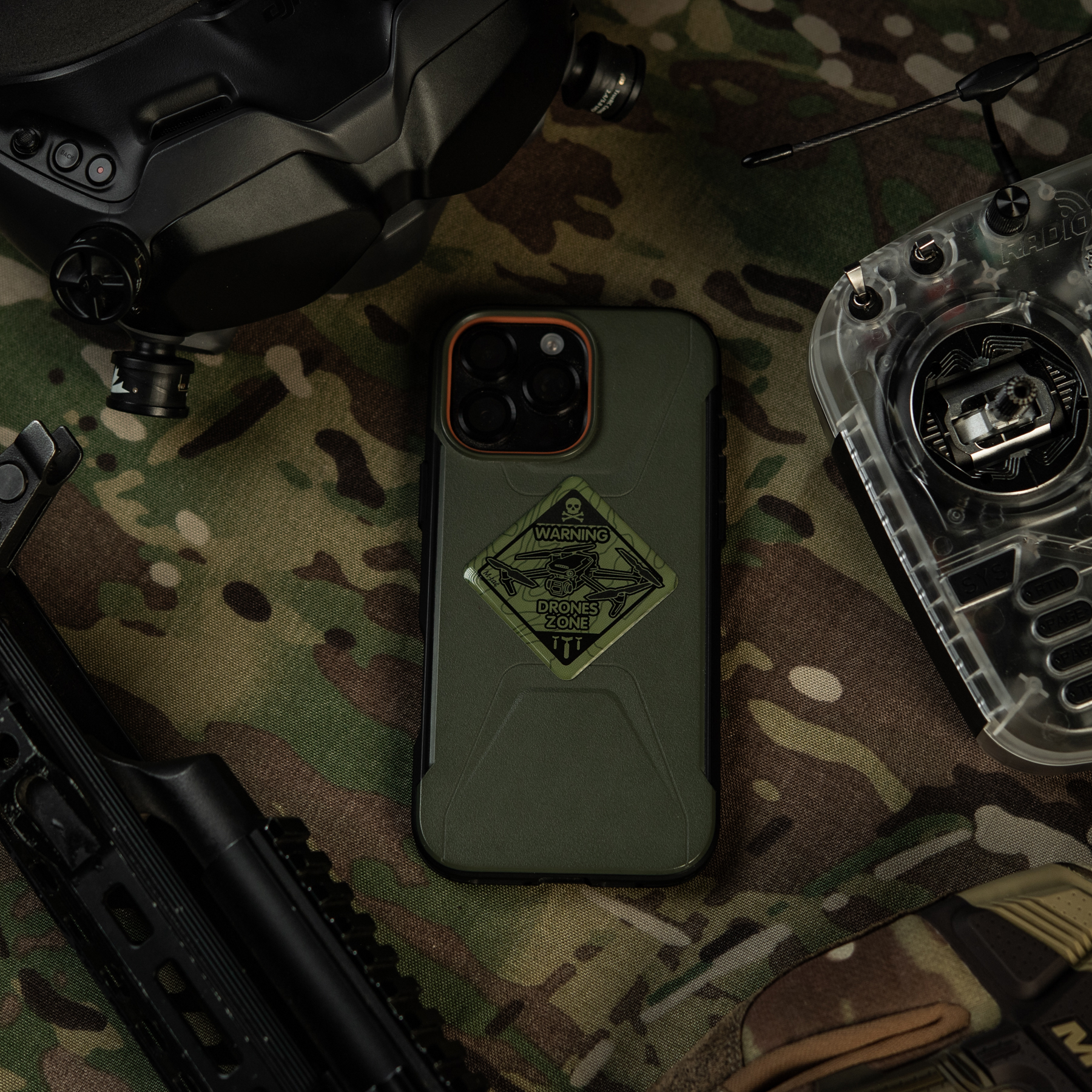 M-Tac наклейка обємна Drones Zone Olive — 11