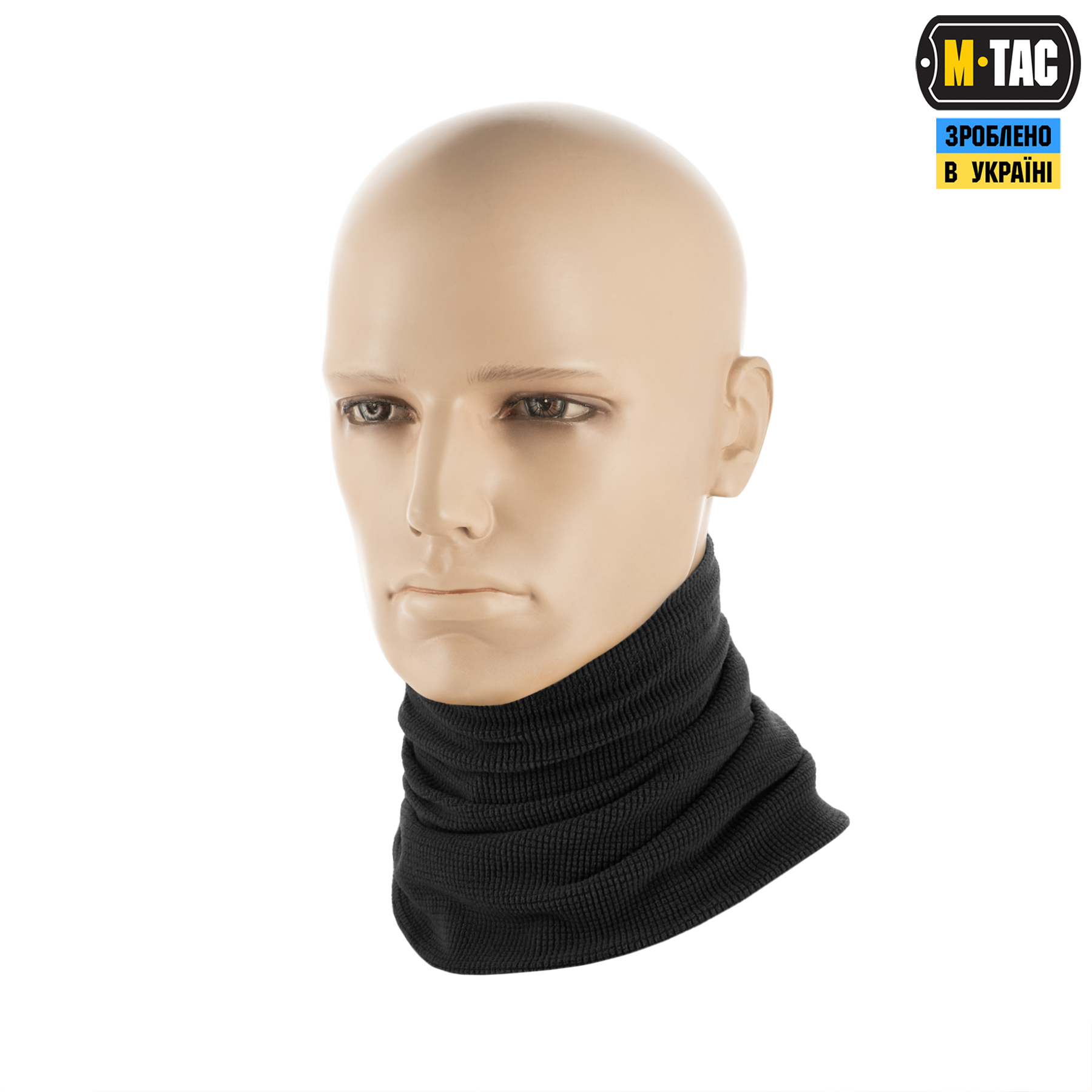 M-Tac шарф-труба длинный микрофлис рип-стоп Black — 3