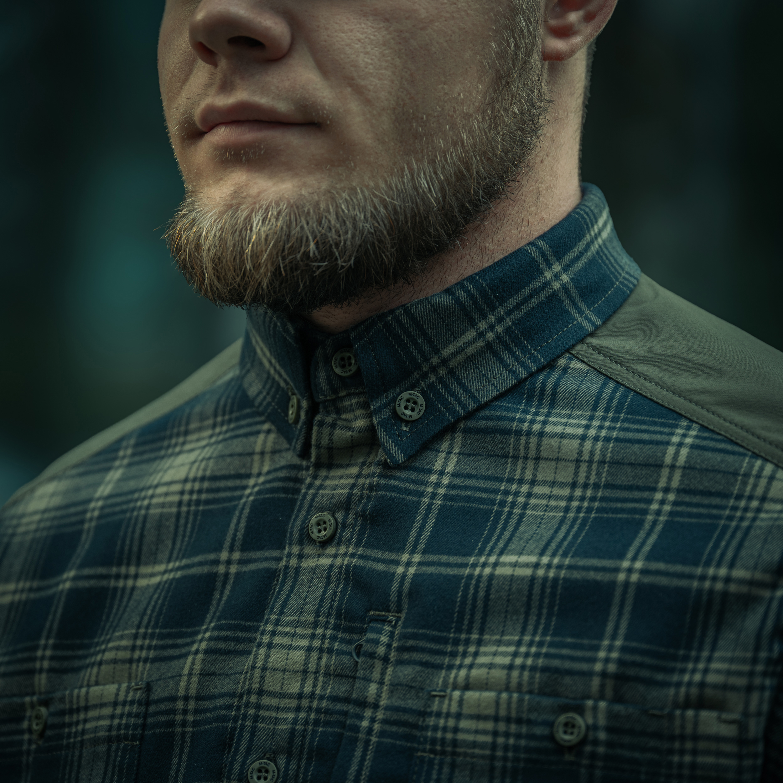 M-Tac рубашка Redneck Shirt Olive/Navy Blue — 14