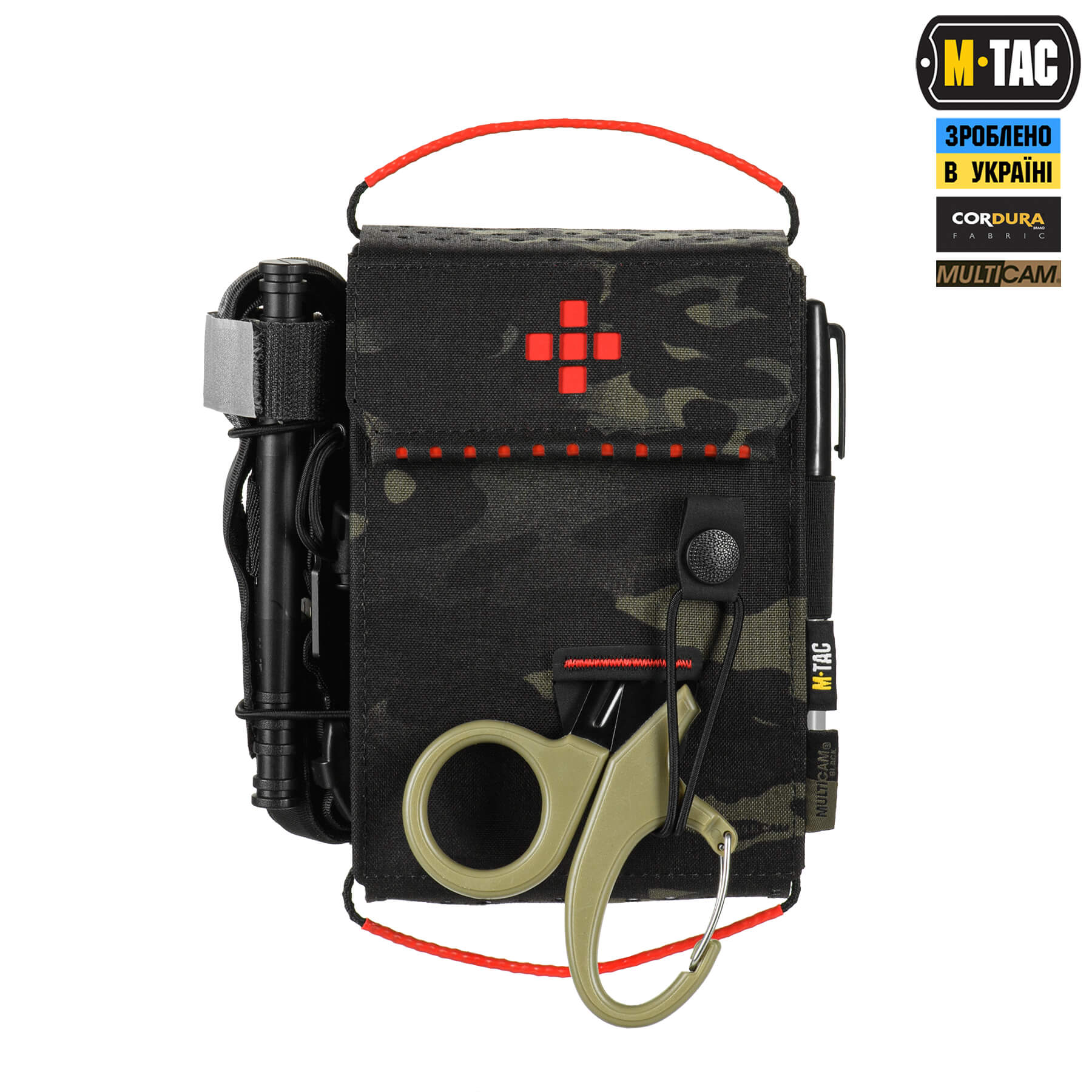 M-Tac Аптечка-вкладыш тактическая индивидуальная IFAK Elite Multicam Black — 16