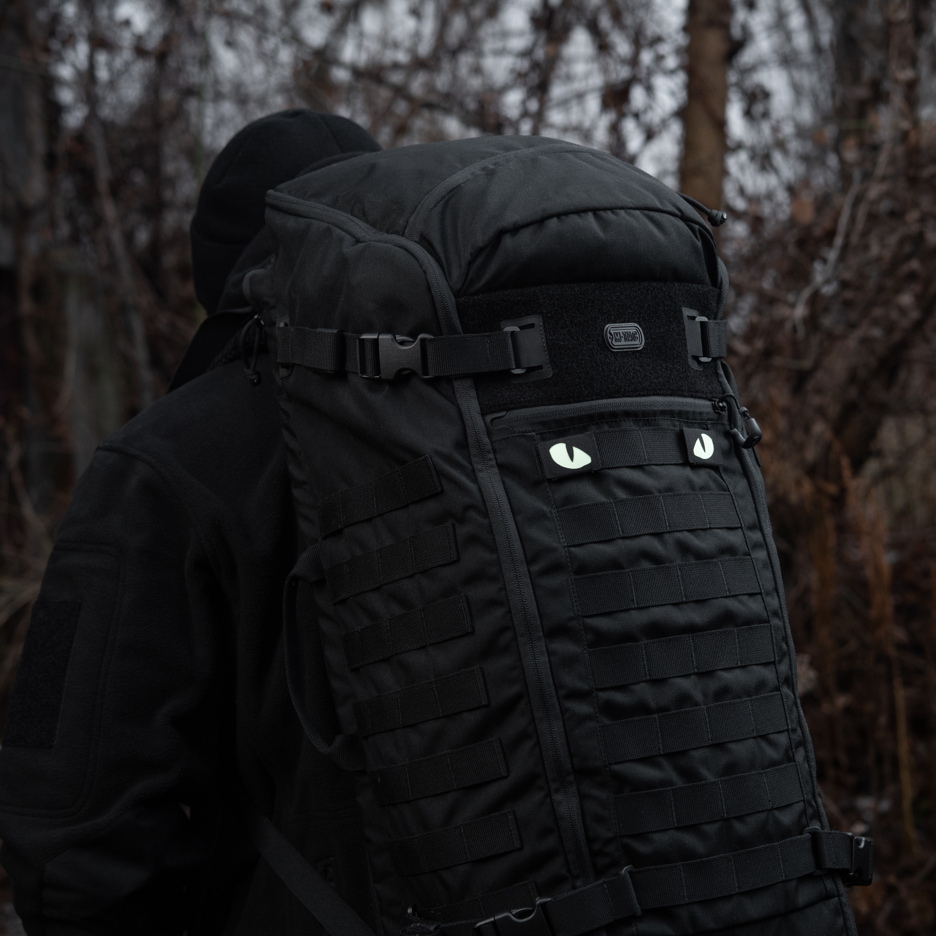 M-Tac нашивка Tiger Eyes Laser Cut (пара) Black — 6