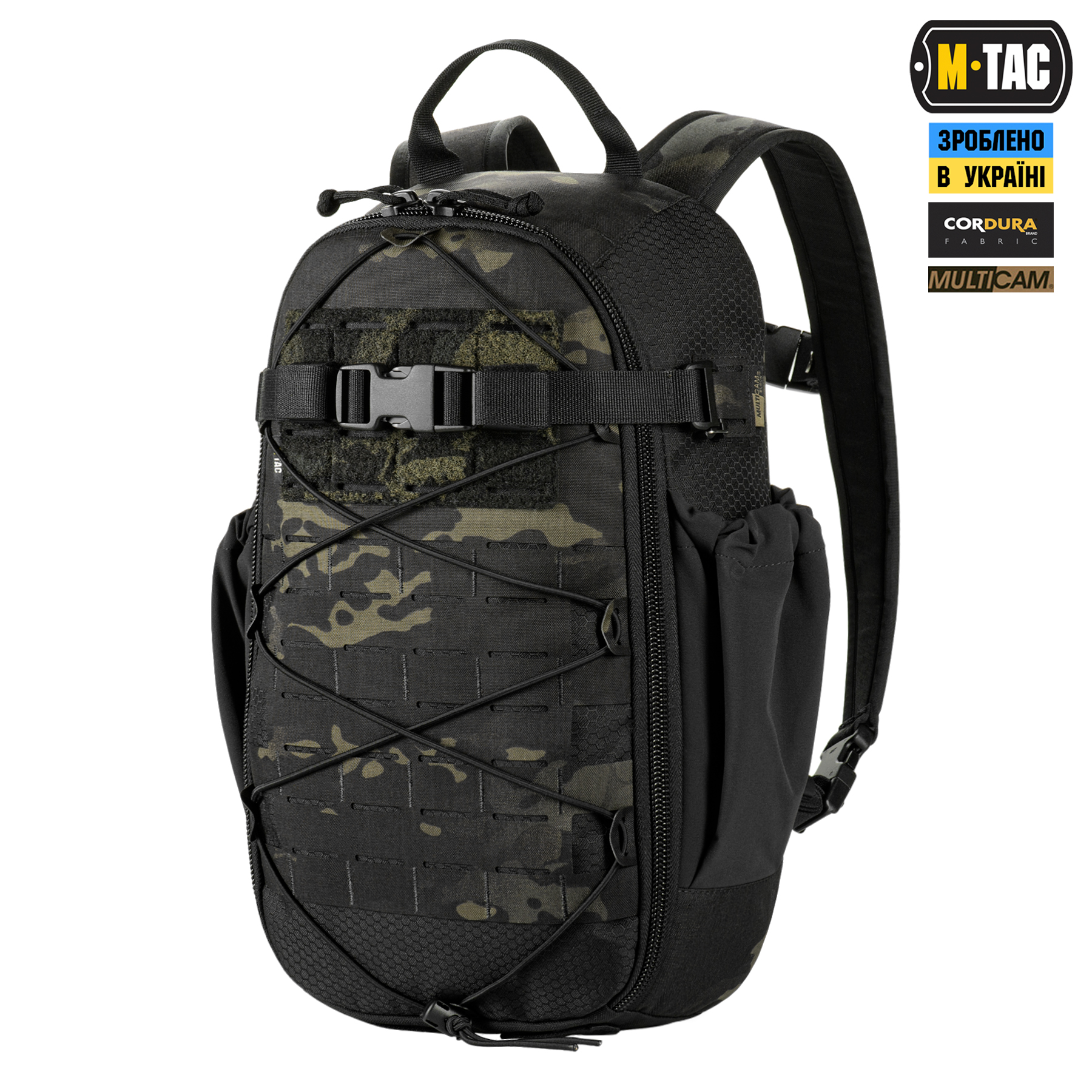 M-Tac рюкзак Sturm с эргономичными лямками Elite Multicam Black — 2