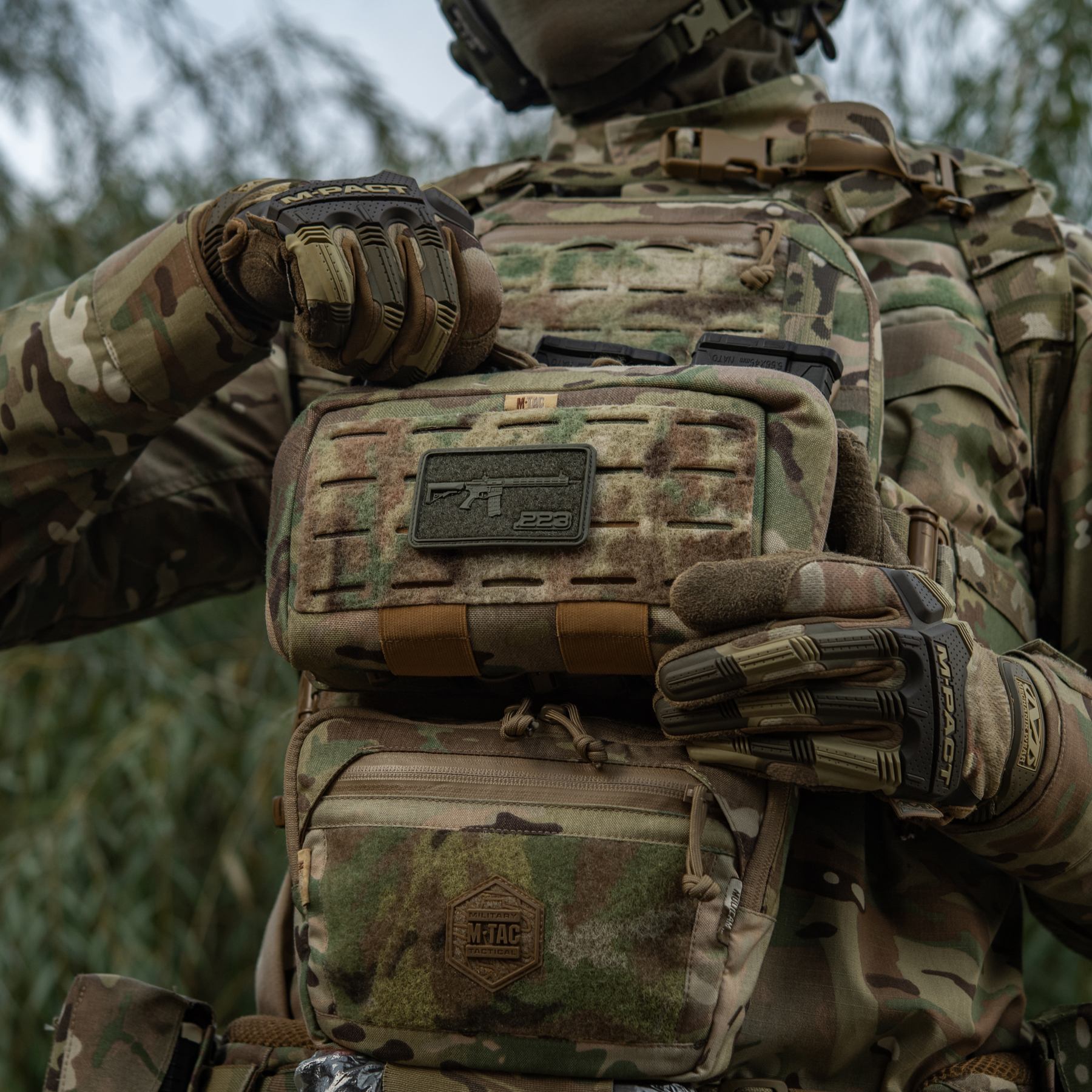 M-Tac нашивка AR-15 Velcro/PVC Ranger Green — 12