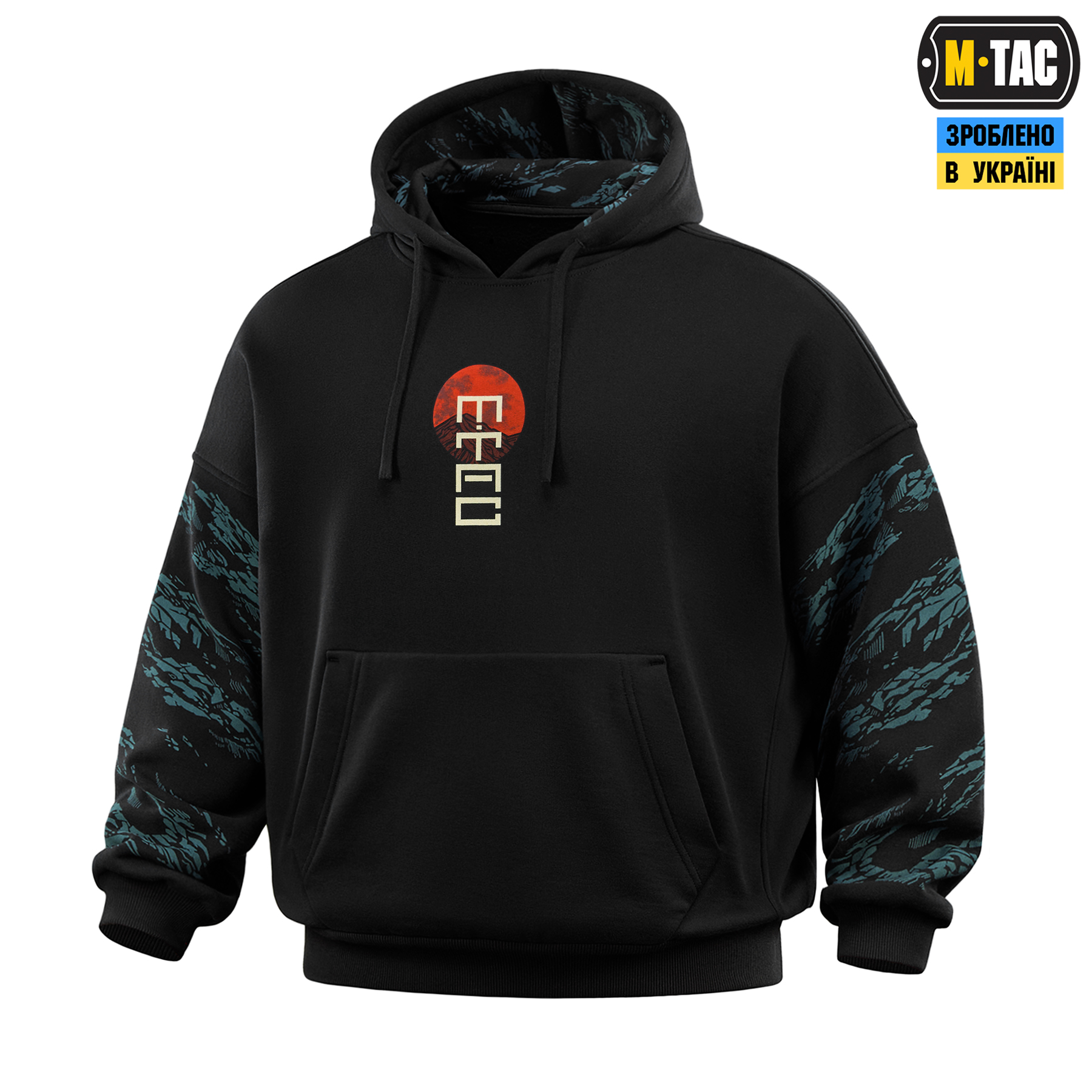 M-Tac кофта Hoodie Two samurai Oversize Cotton Hard Black — 3