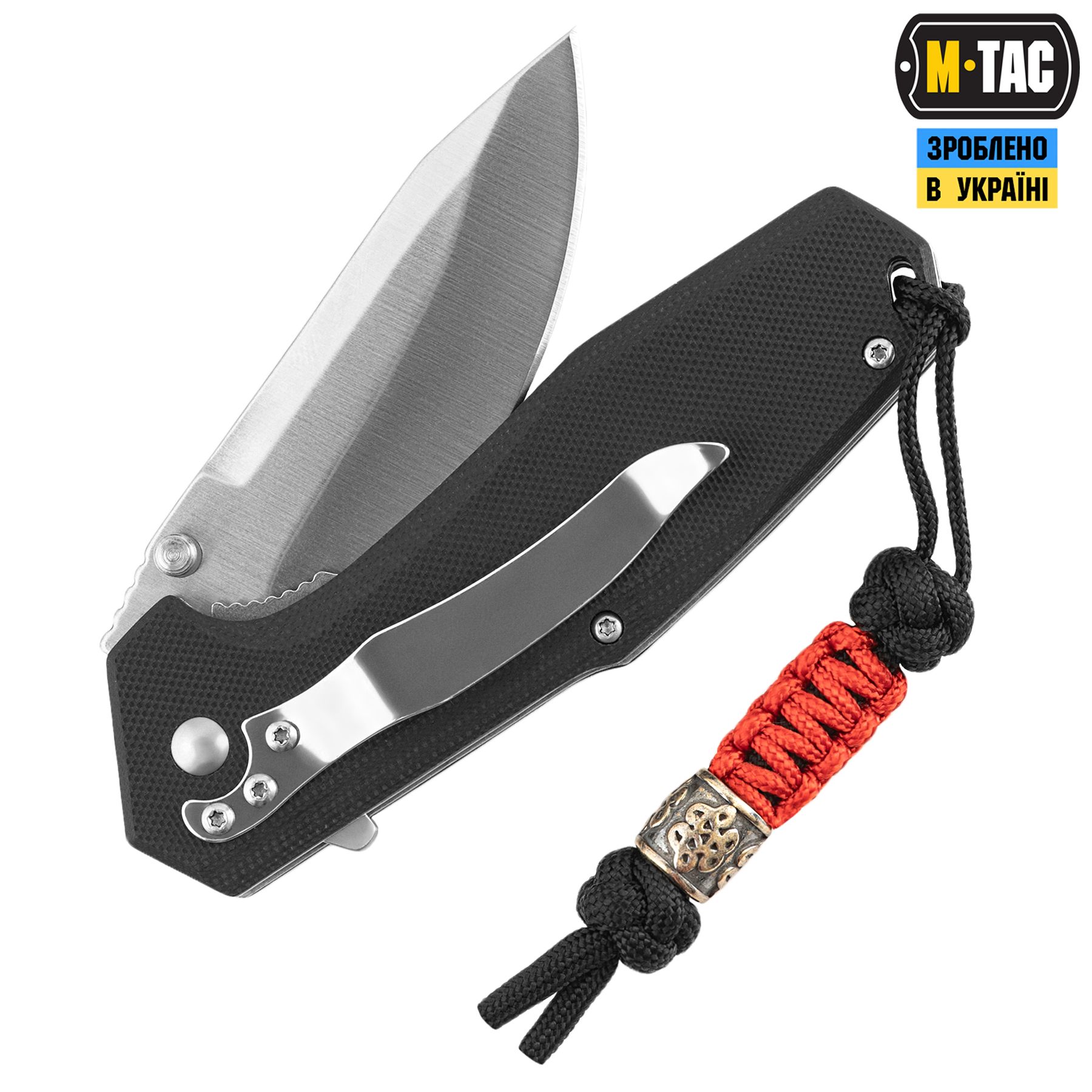 M-Tac темляк Scandinavian Small китайський узел Black&Red — 3