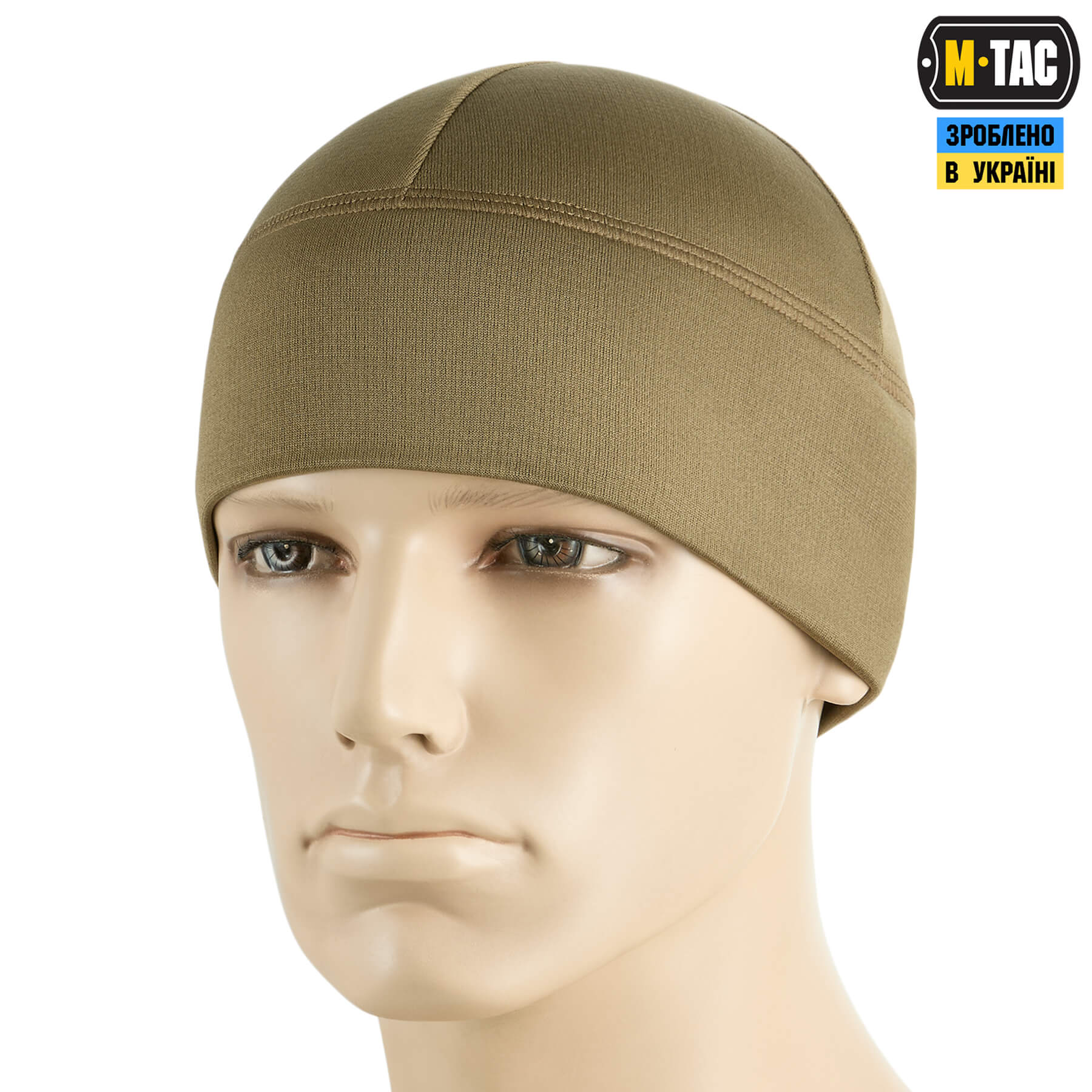 M-Tac шапка-подшлемник микрофлис рип-стоп Tan — 2