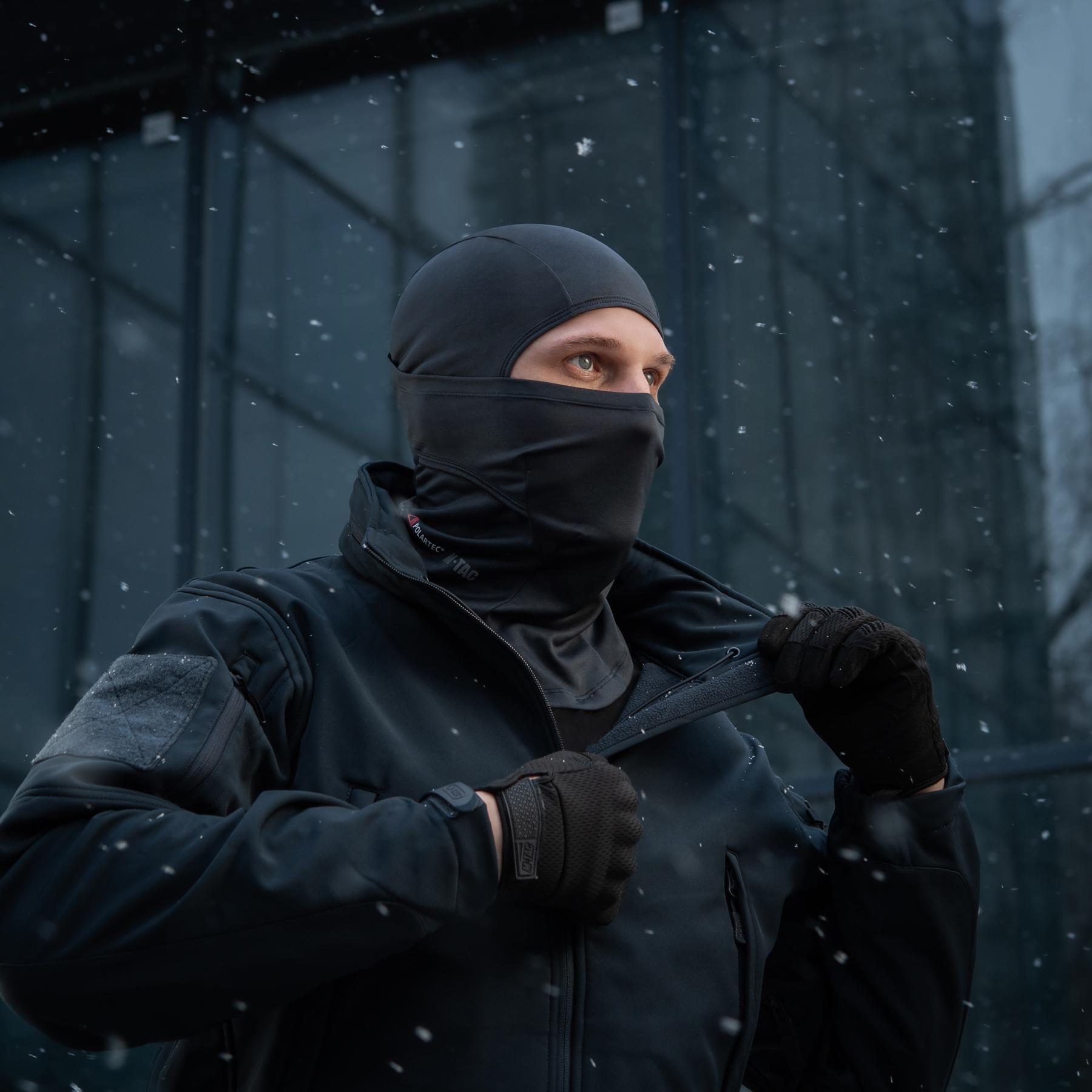 M-Tac балаклава-ниндзя потоотводящая Polartec Dark Navy Blue — 7