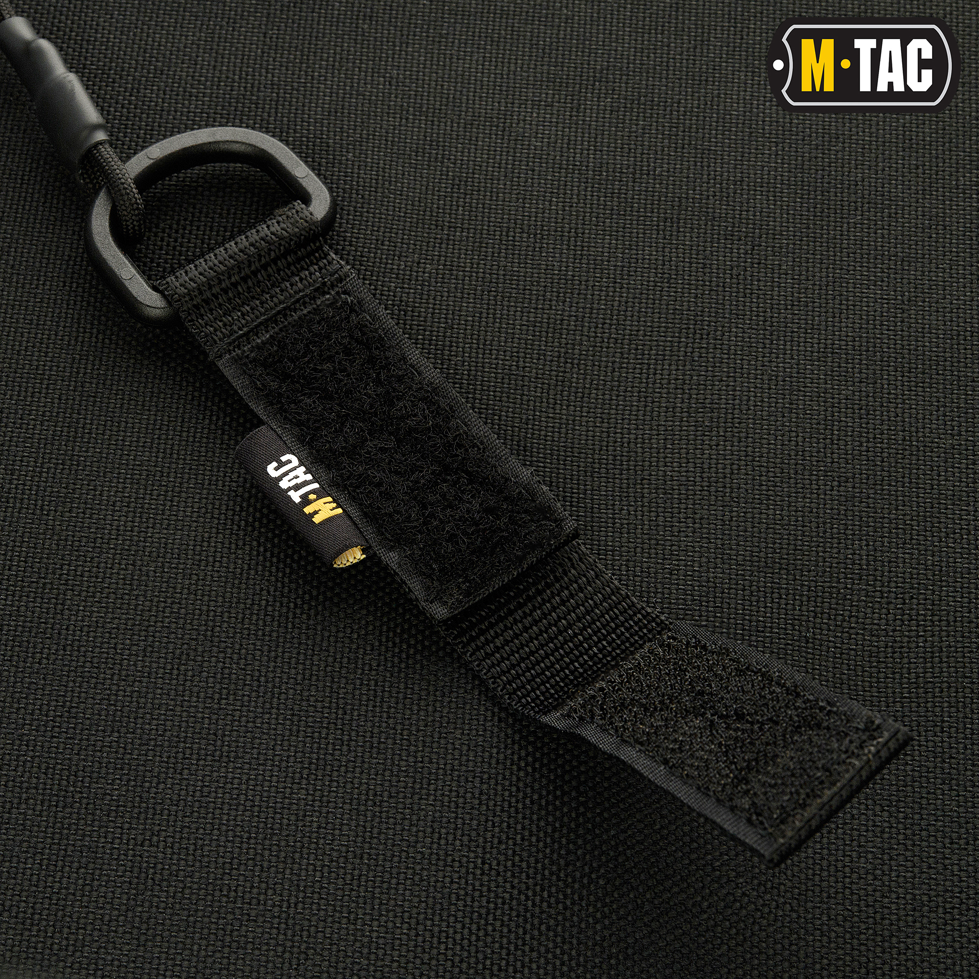M-Tac шнур страховочный Lite под карабин с D-кольцом черный — 4