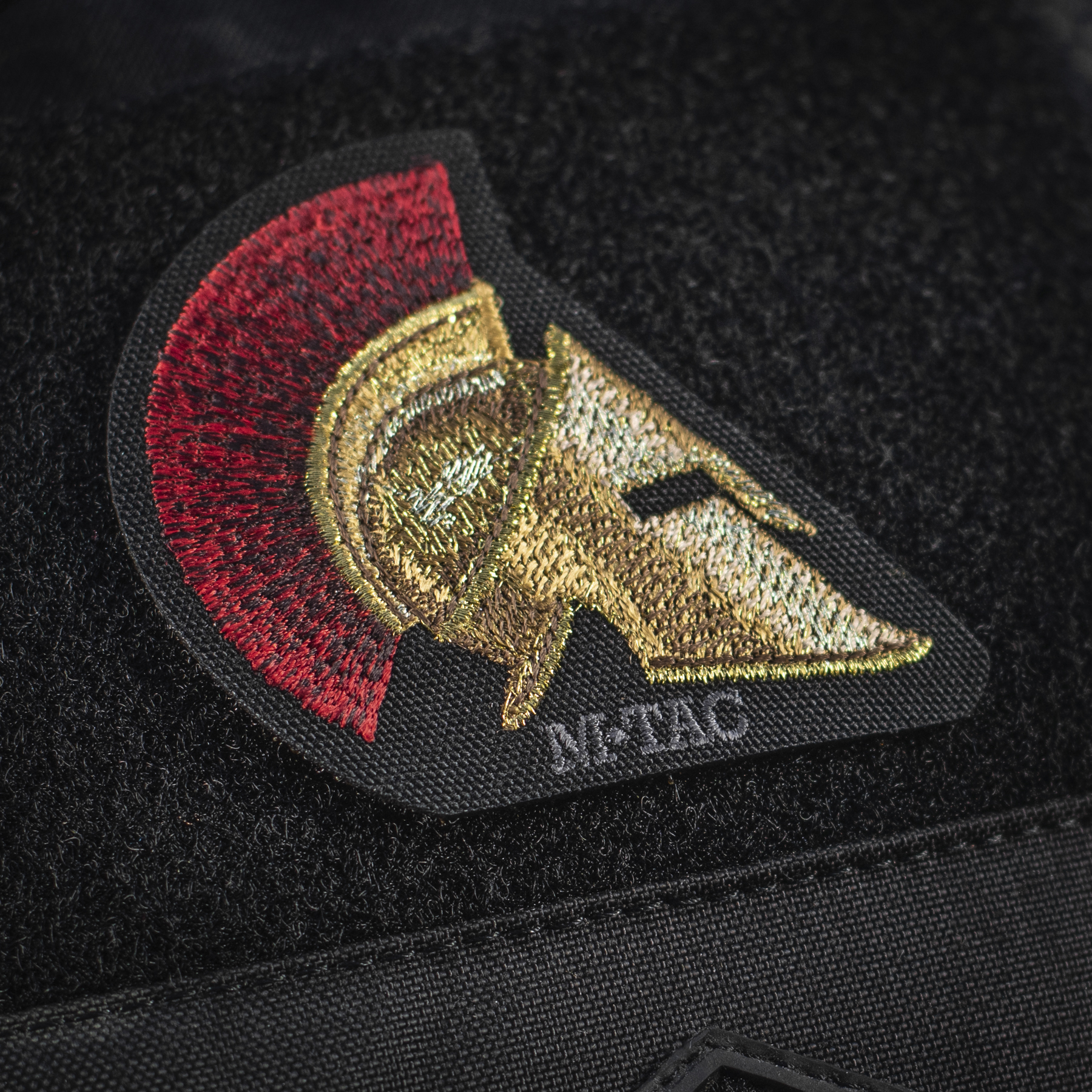 M-Tac нашивка Spartan Helmet (вышивка) Black — 4