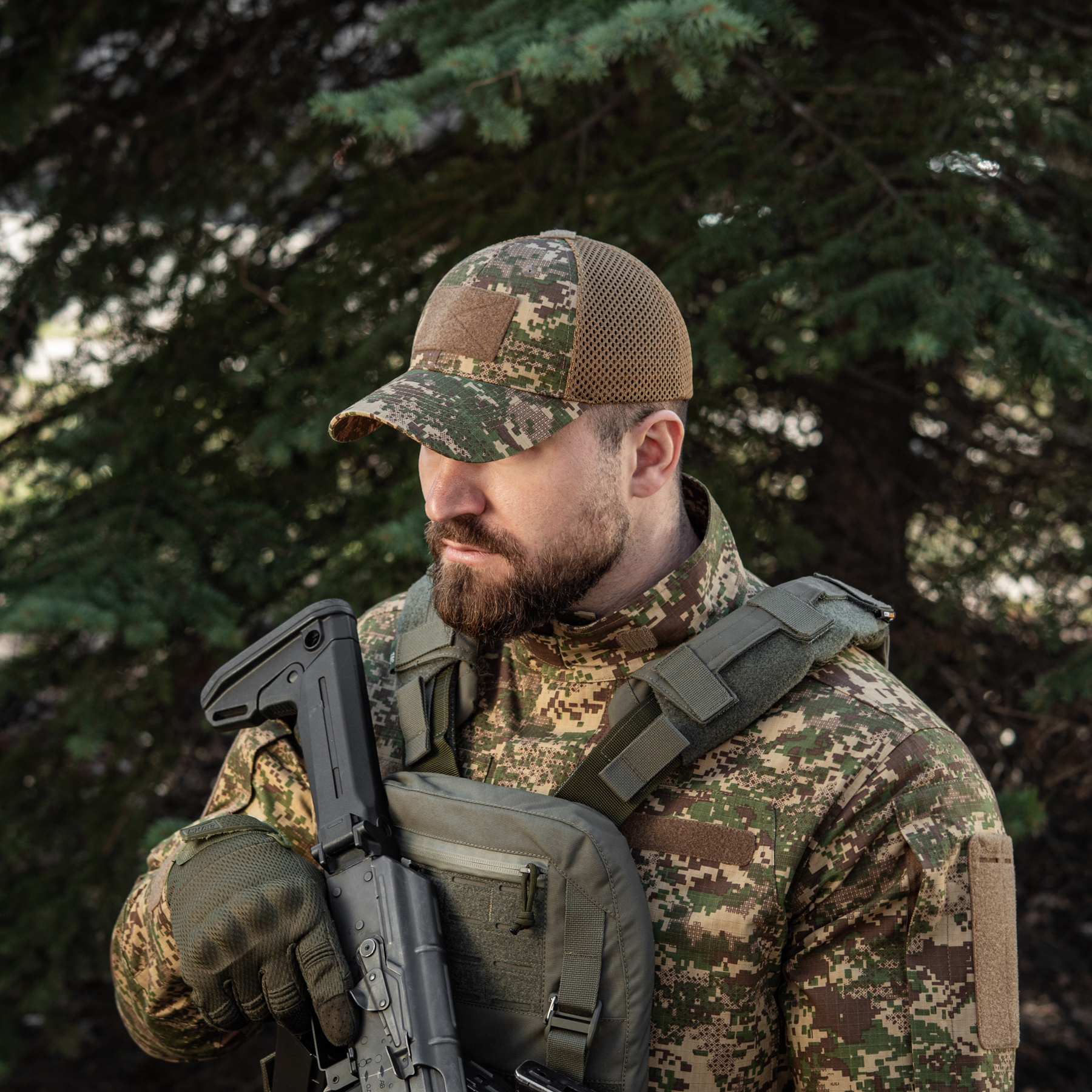 M-Tac бейсболка тактическая с сеткой Rip-Stop NGU Camo — 8