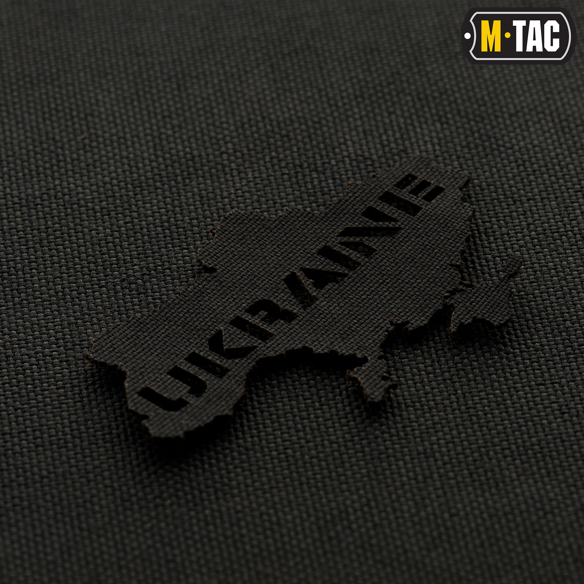 M-Tac нашивка Ukraine (контур) сквозная Laser Cut Black — 3