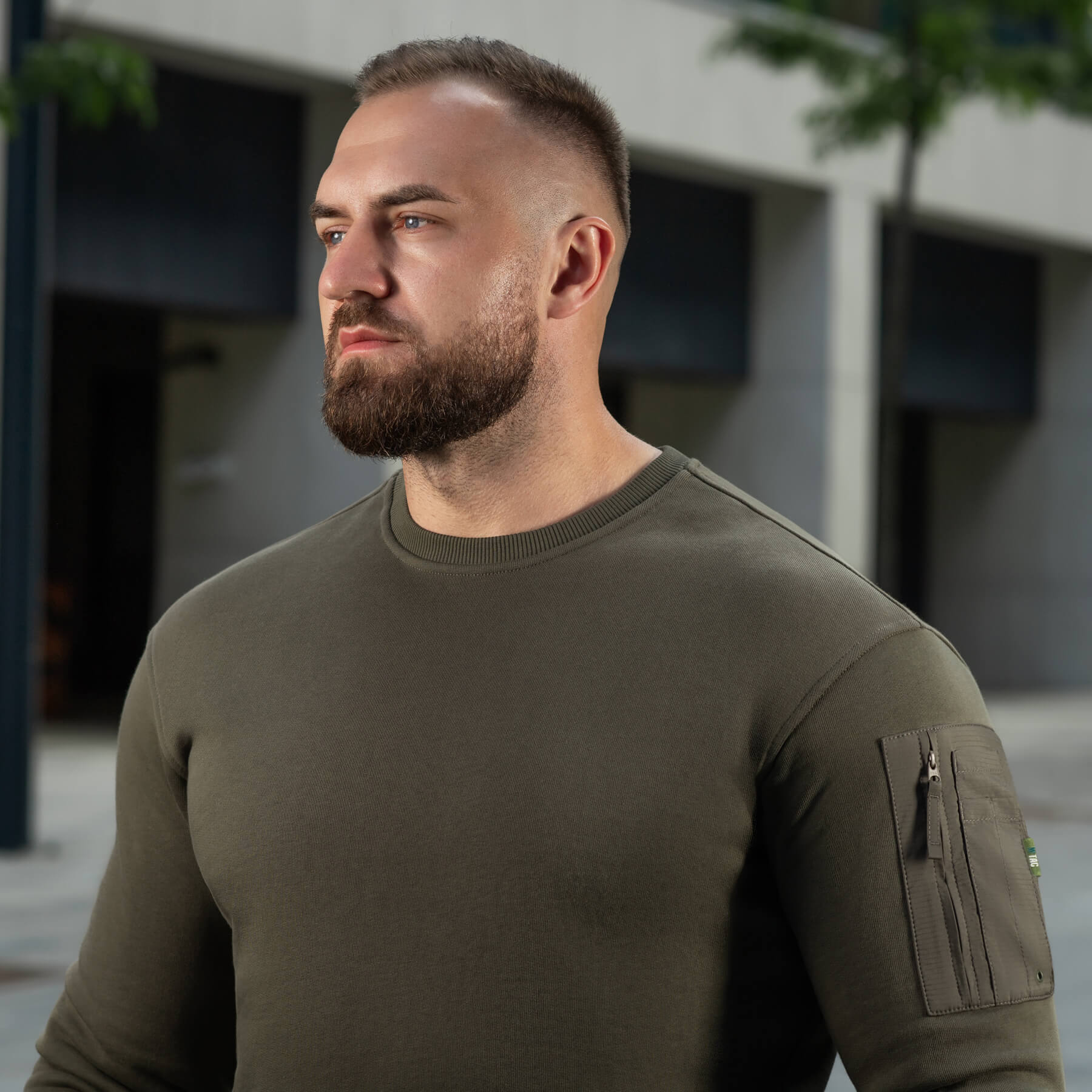 M-Tac свитшот Nylon Pocket Cotton Hard Ranger Green — 12