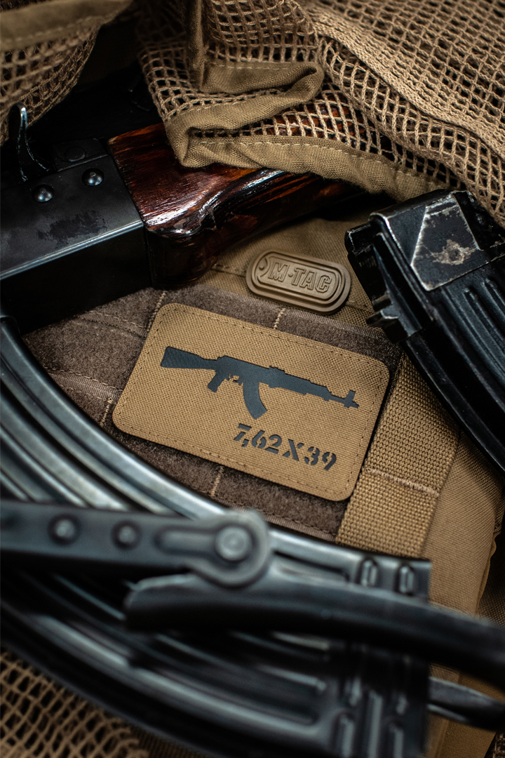 M-Tac нашивка AKM 7,62х39 Laser Cut Coyote/Black — 4