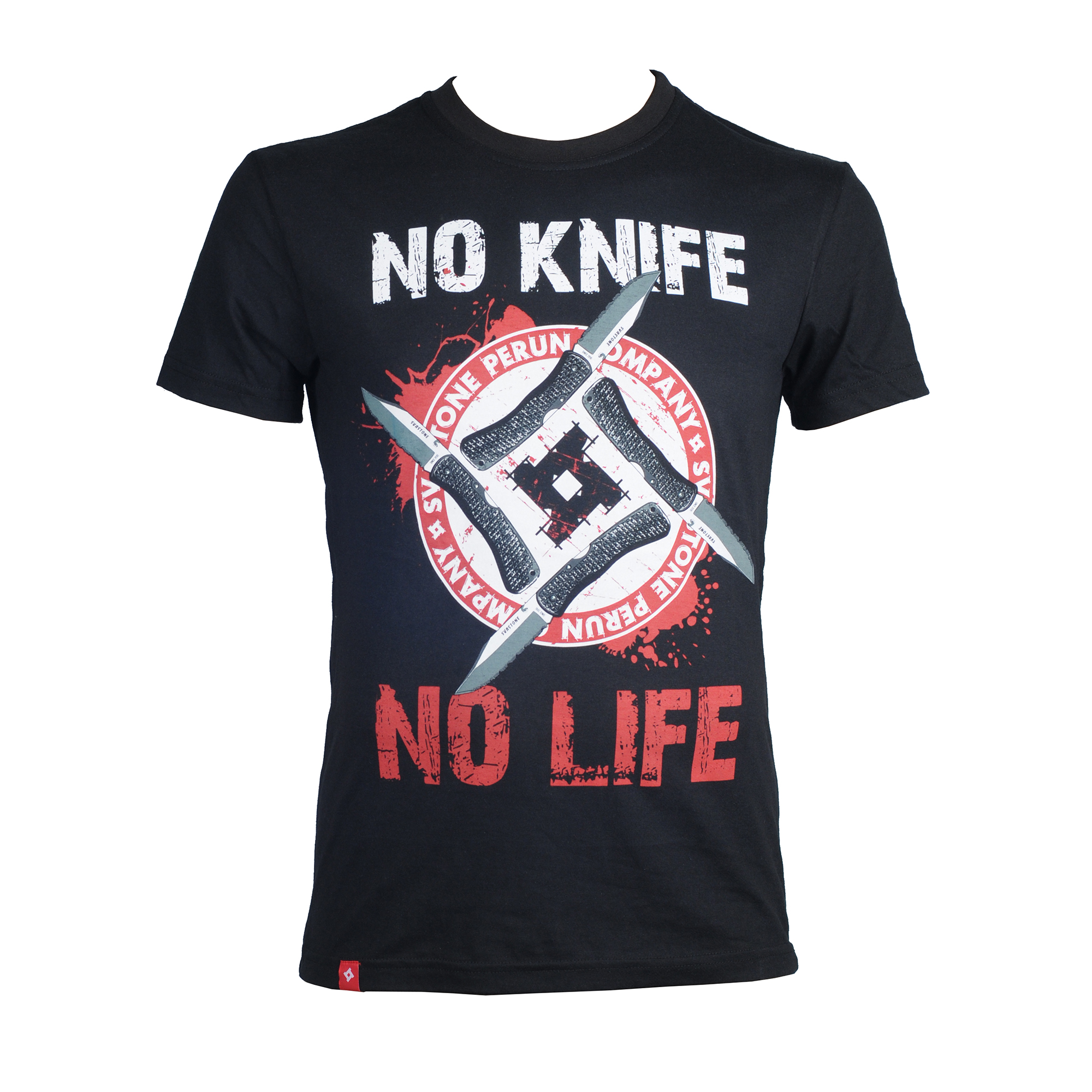 SvaStone футболка No Knife - No Life чорна