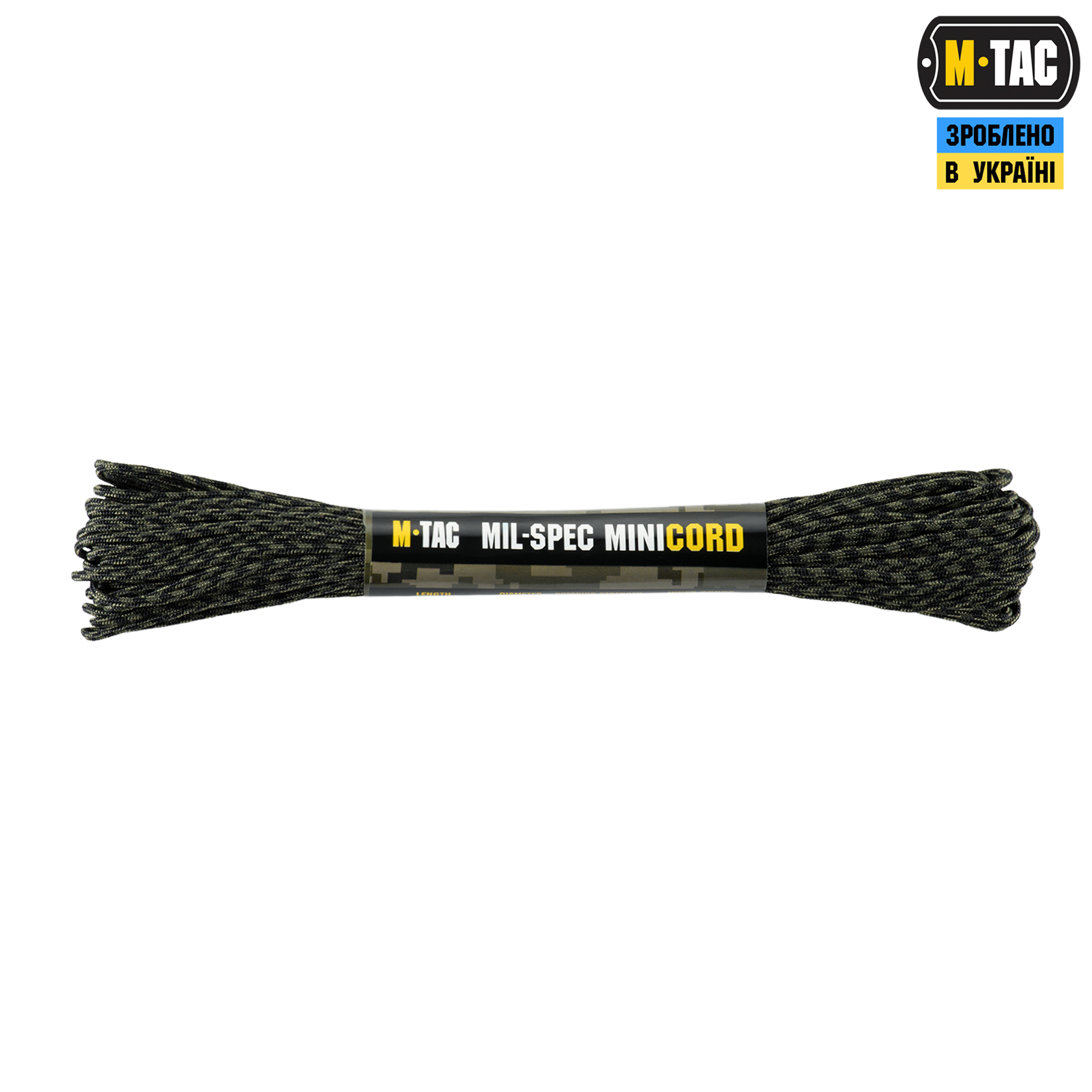 M-Tac паракорд Minicord Mil-Spec 15m Black Forest — 2