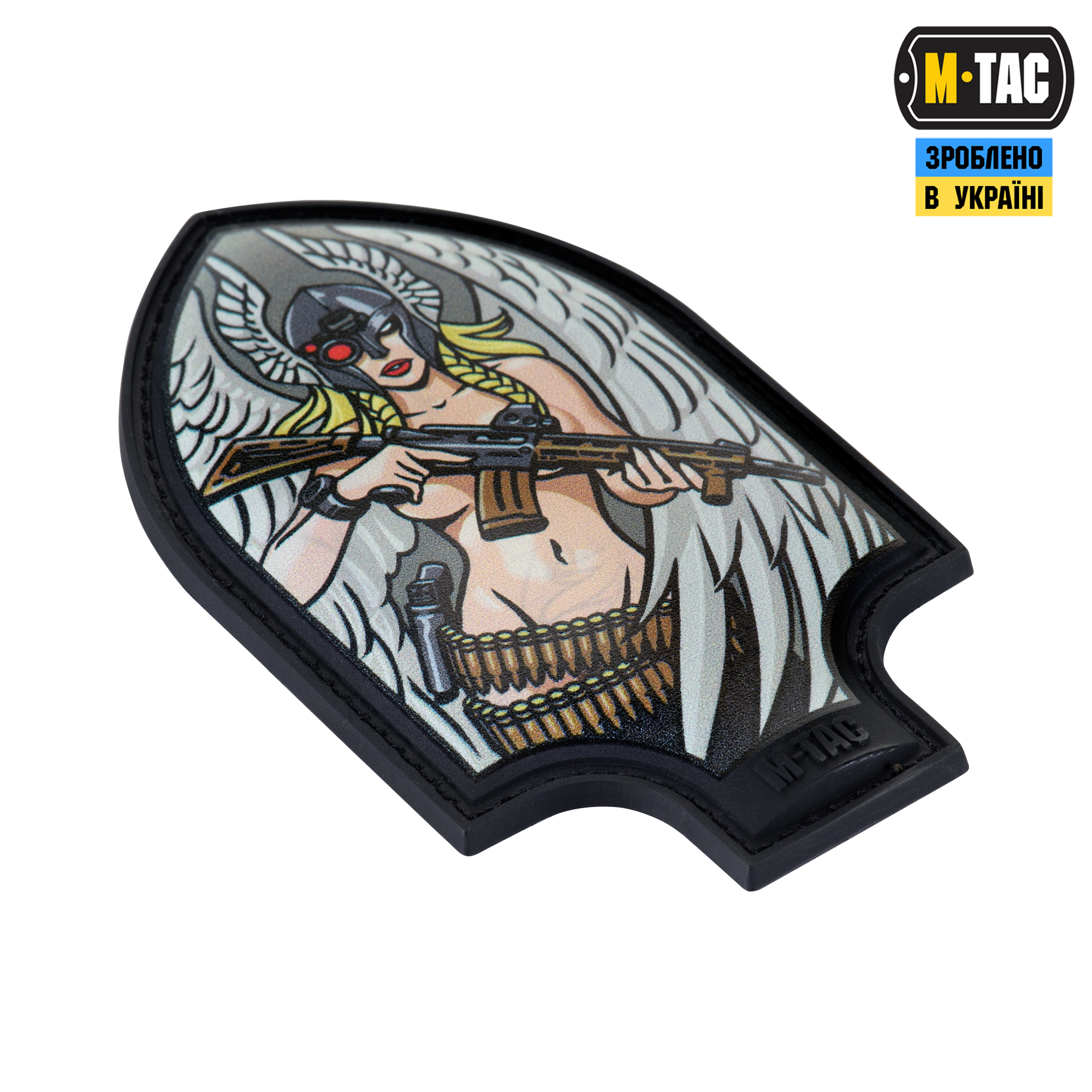M-Tac нашивка Піка Валькірія PVC друк Black — 3