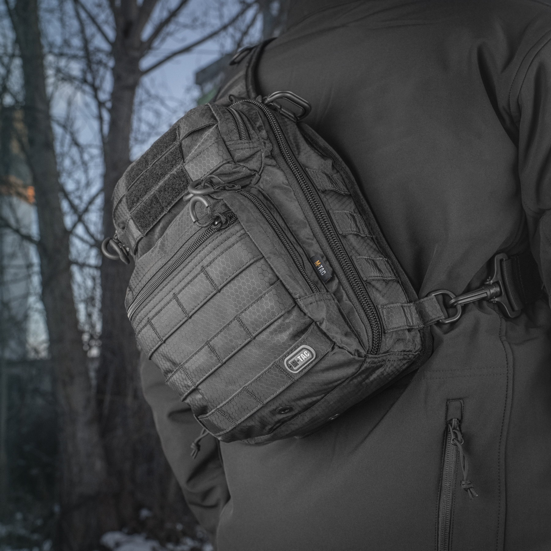 M-Tac сумка Urban Line City Hunter Hexagon Bag Black — 13