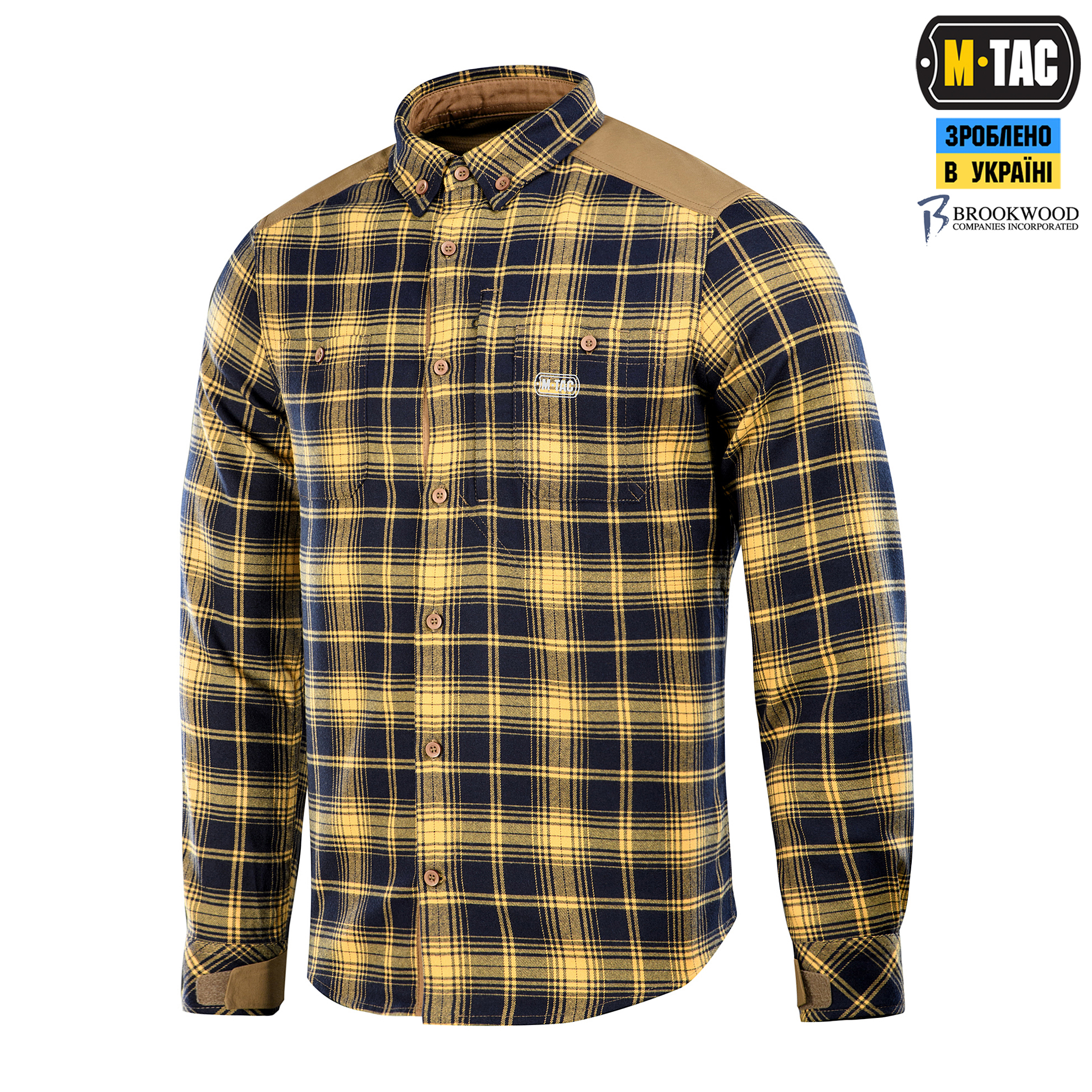 M-Tac рубашка Redneck Shirt Navy Blue/Yellow — 2