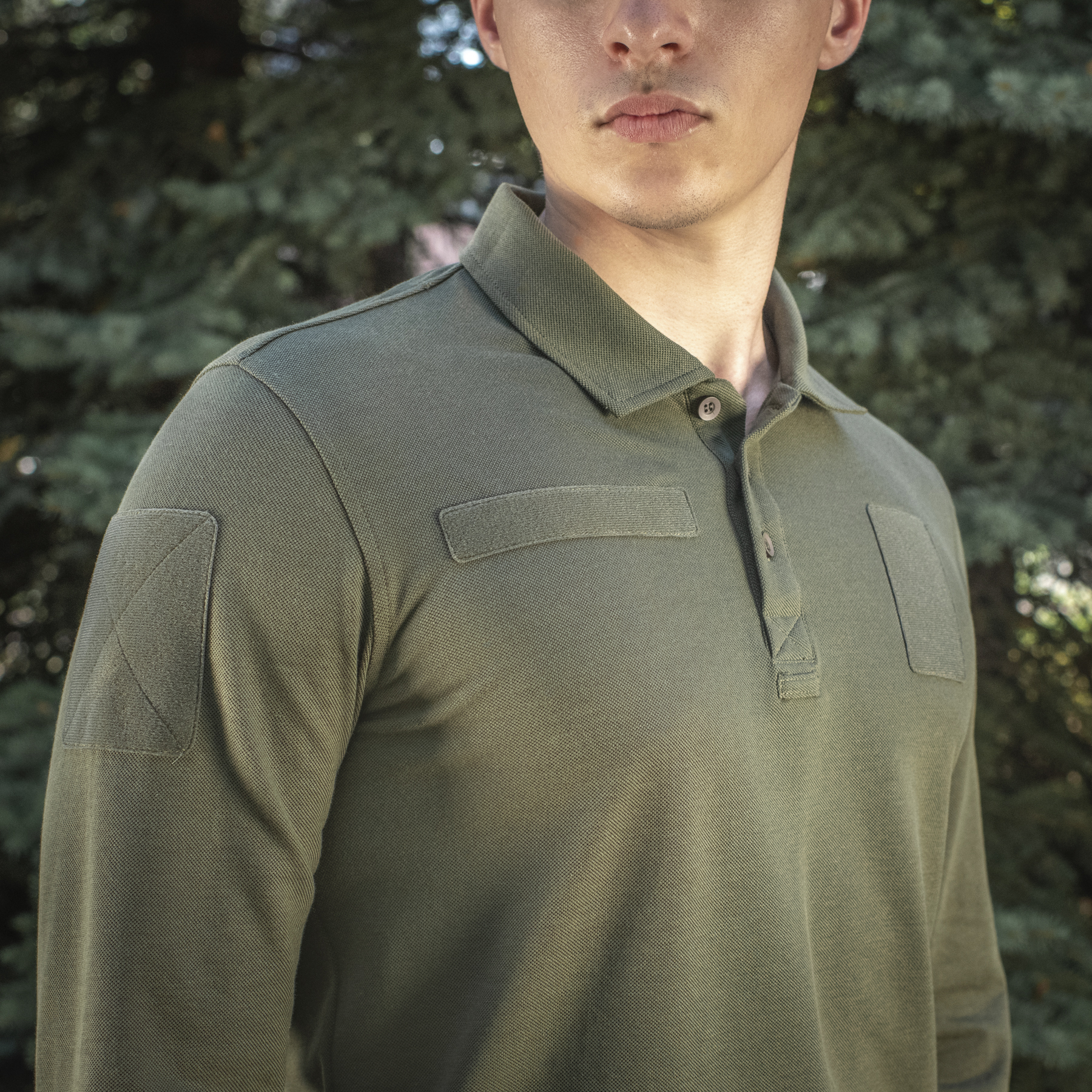 M-Tac поло тактическое длинный рукав 65/35 Army Olive — 8