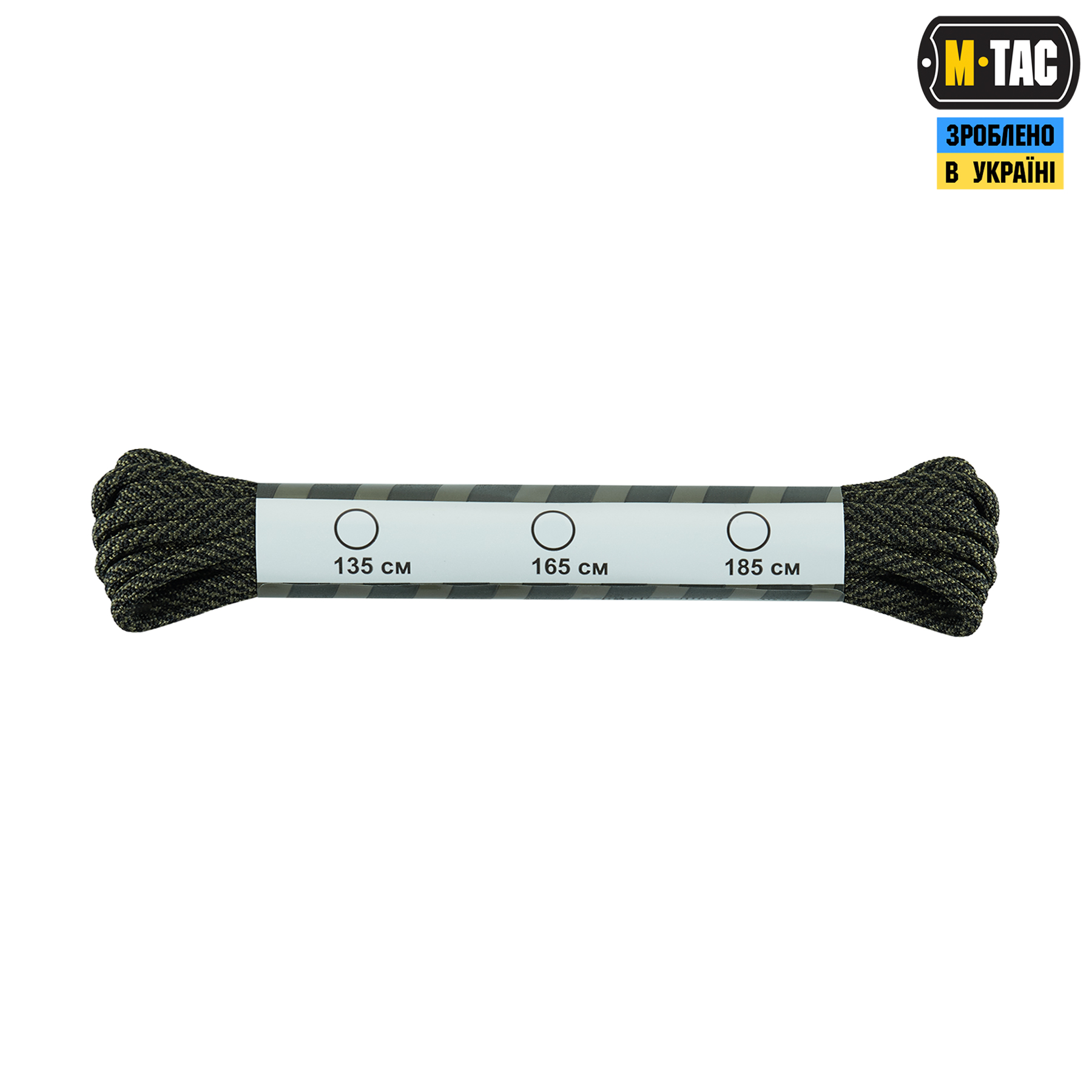 M-Tac шнурки Mil-Spec Nylon Black/Od Green — 3