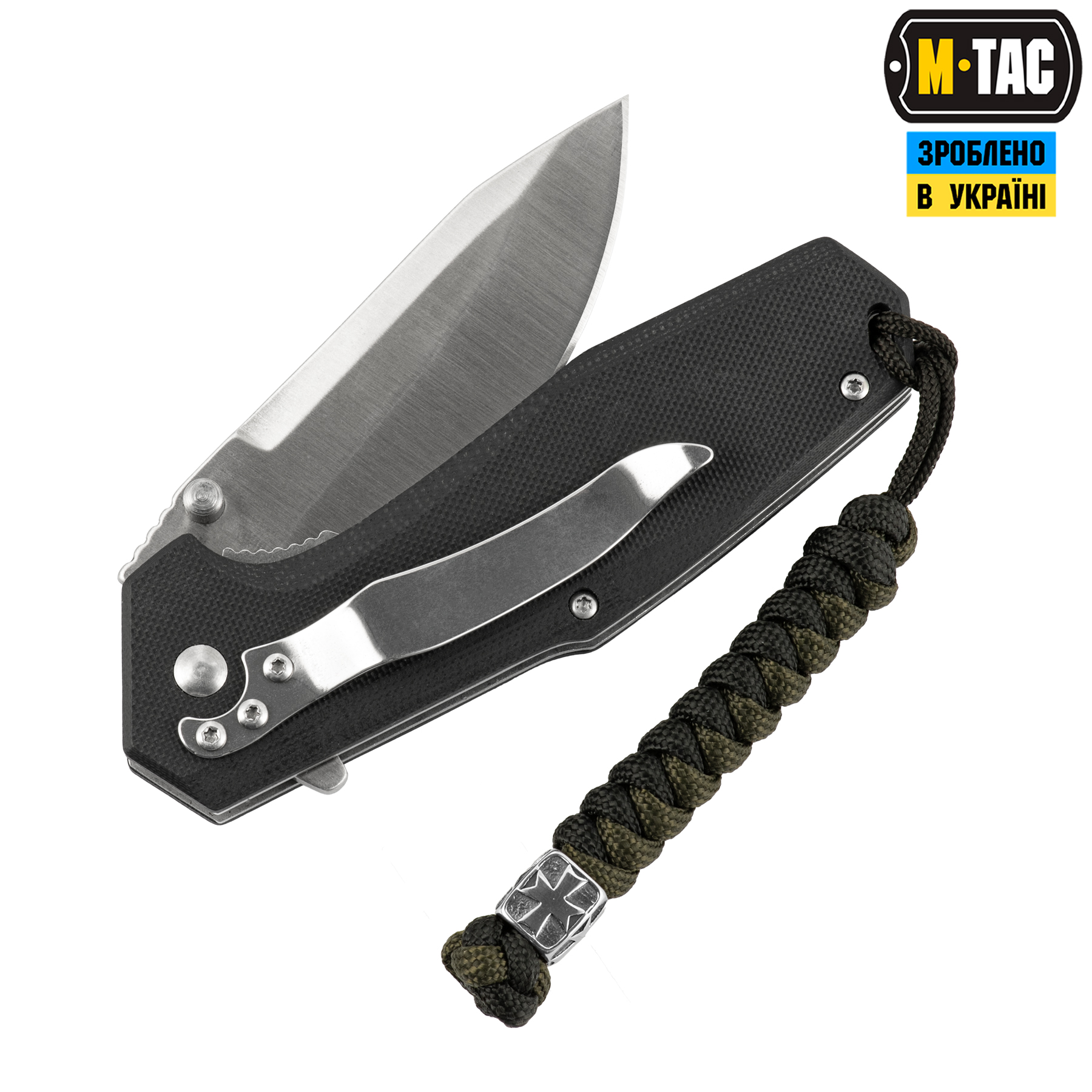 M-Tac темляк Viper Козацкий Крест Steel Black&Olive — 3