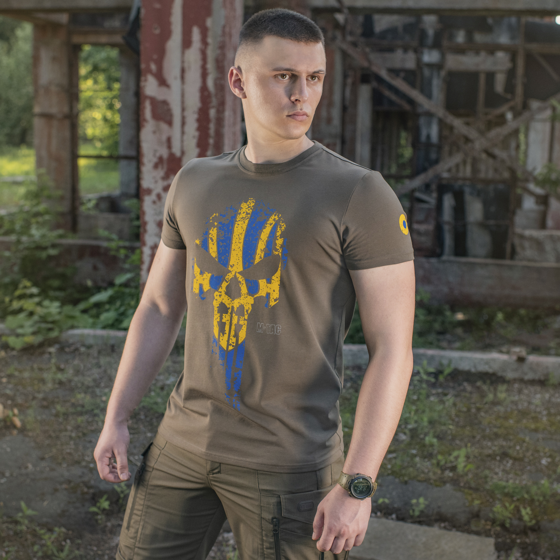 M-Tac футболка Месник Olive/Yellow/Blue — 11