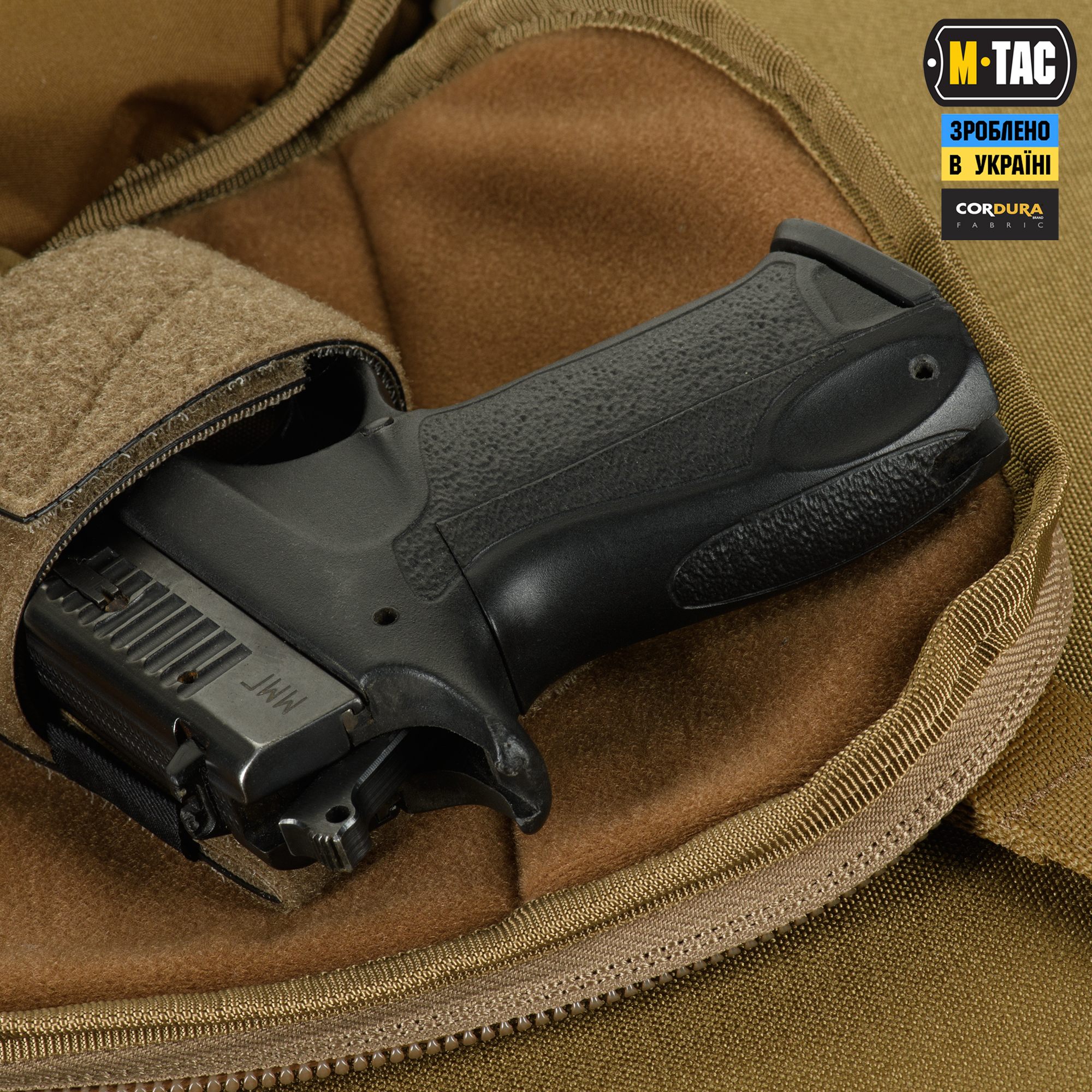 M-Tac сумка Sphaera Hardsling Bag Large с липучкой Elite Coyote — 12
