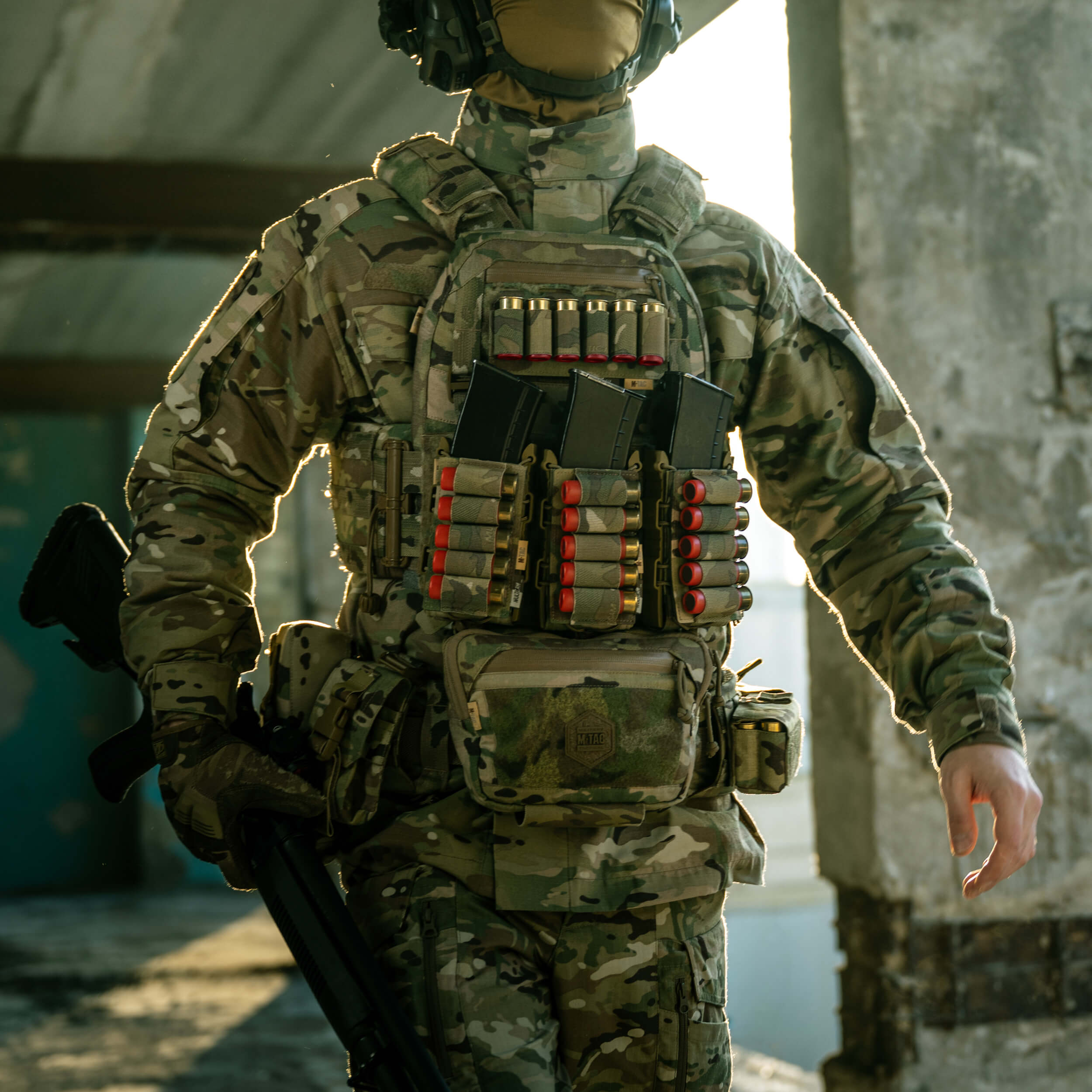 M-Tac подсумок для патронов 12 калибра горизонтальный Laser Cut Multicam — 13