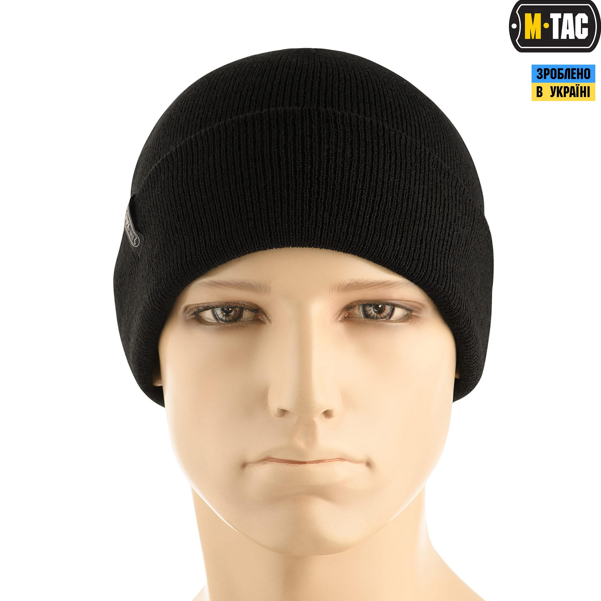 M-Tac шапка тонкая вязка 100% акрил Black — 3