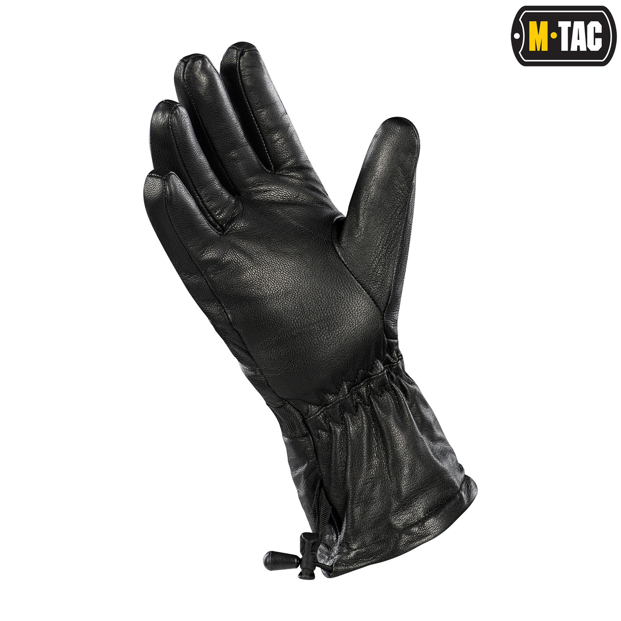 M-Tac перчатки зимние кожаные Black — 4