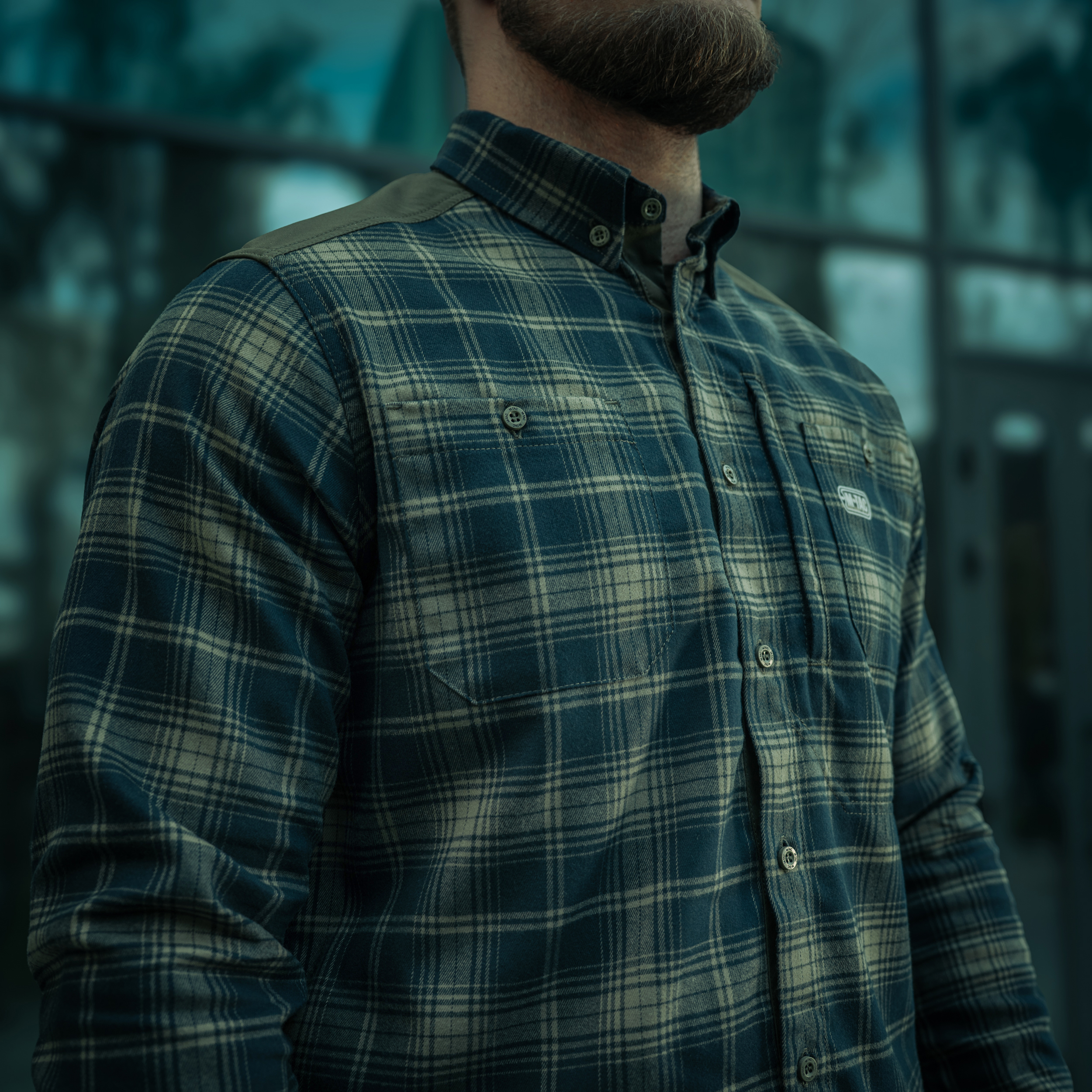 M-Tac рубашка Redneck Shirt Olive/Navy Blue — 30