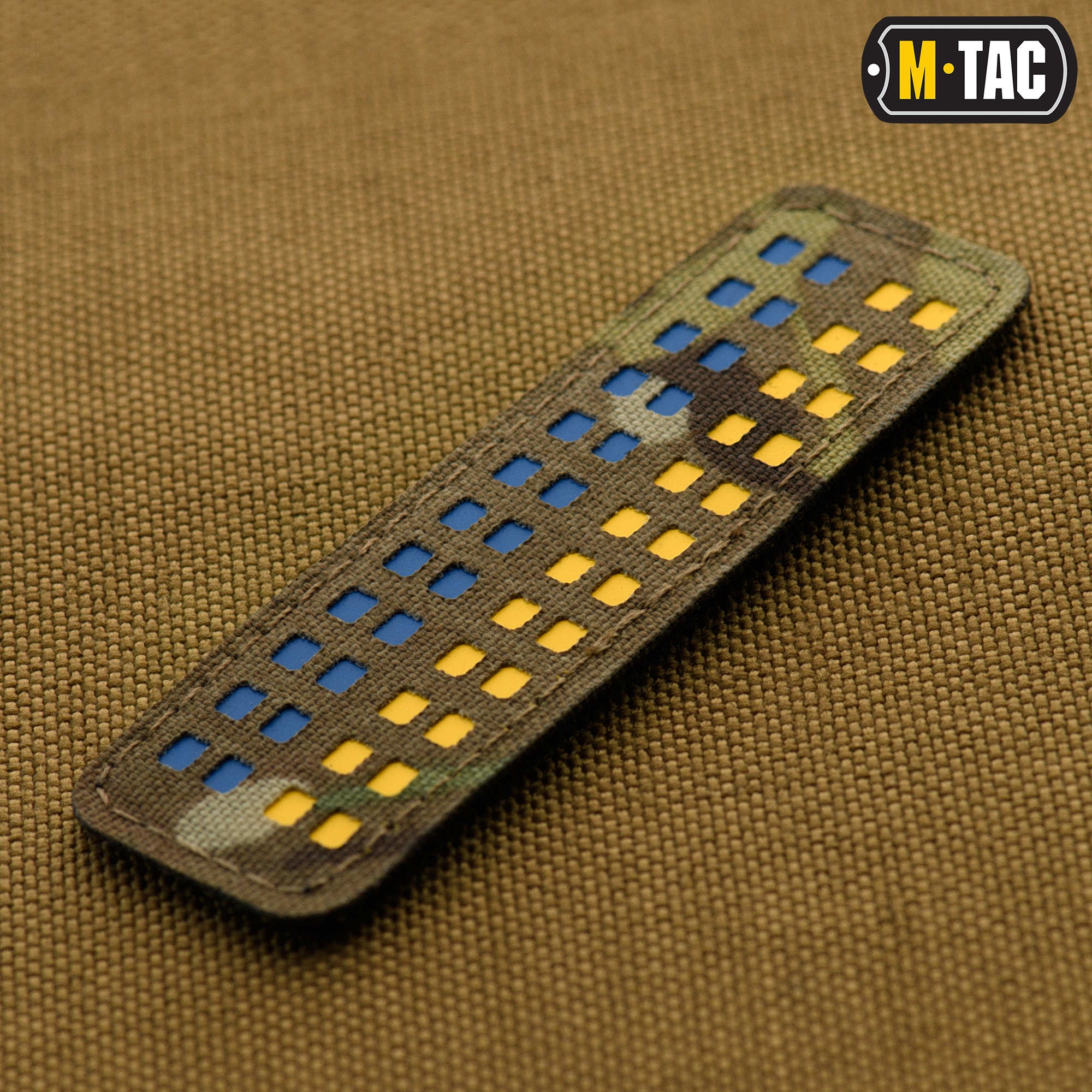 M-Tac нашивка флаг Украины 25х80 Laser Cut Multicam — 3