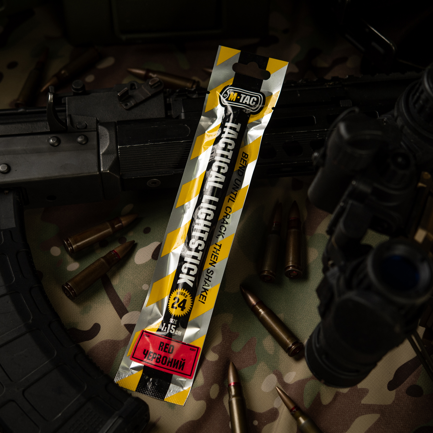 M-Tac химсвет 15 см красный — 7