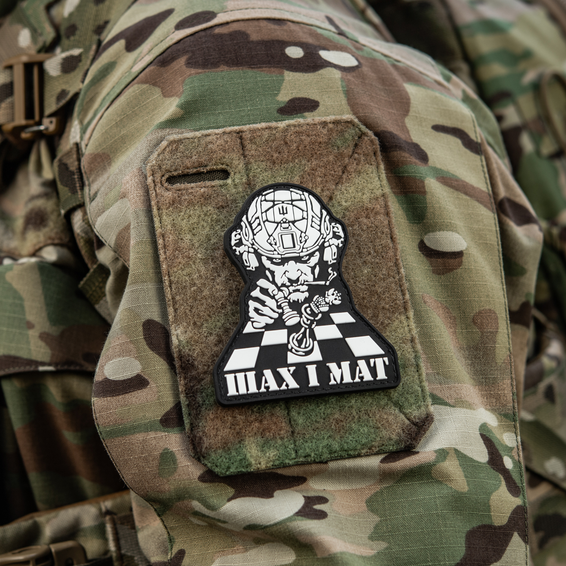 M-Tac нашивка Шах і Мат Black/White — 12
