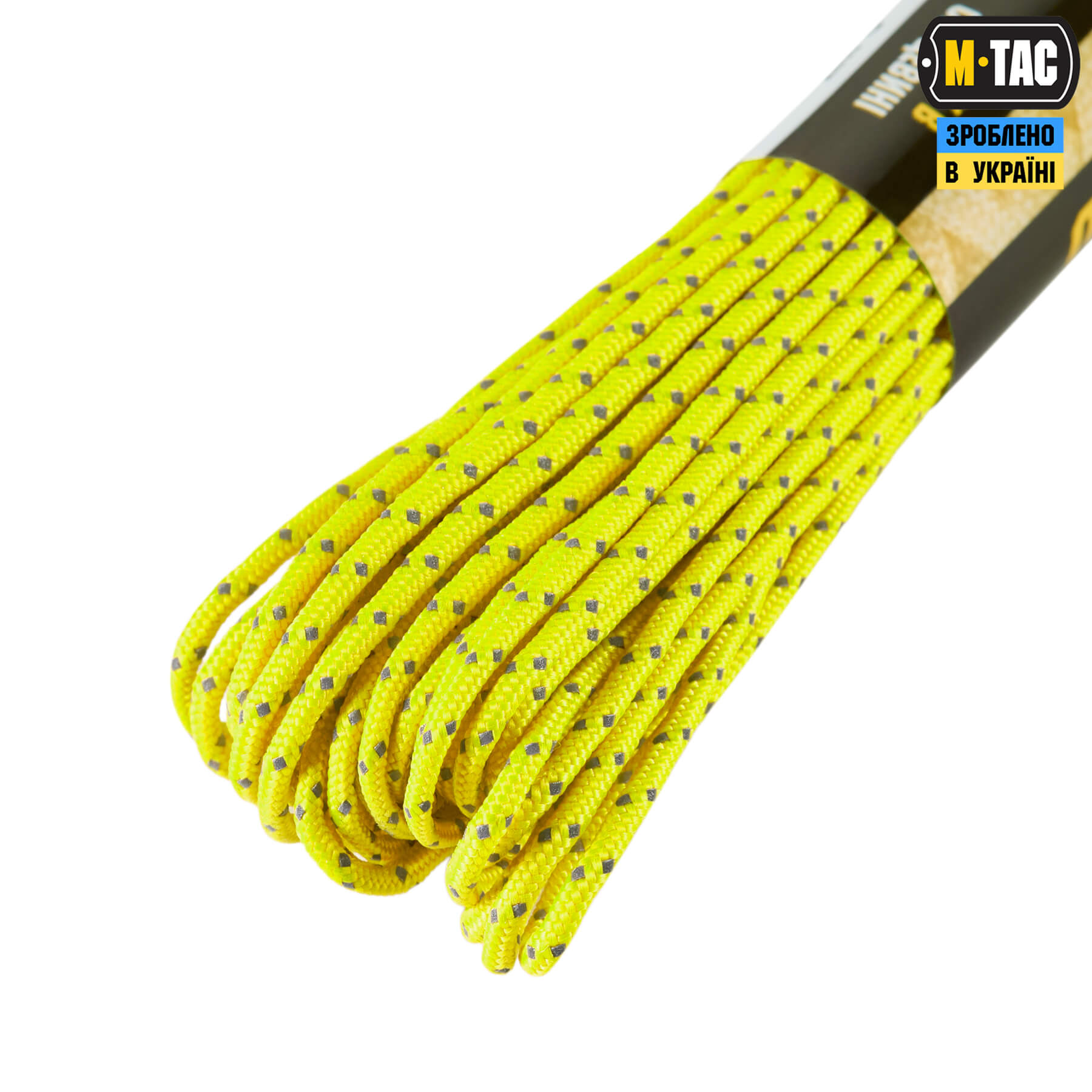 M-Tac паракорд Minicord 15m Reflective Neon Yellow — 4