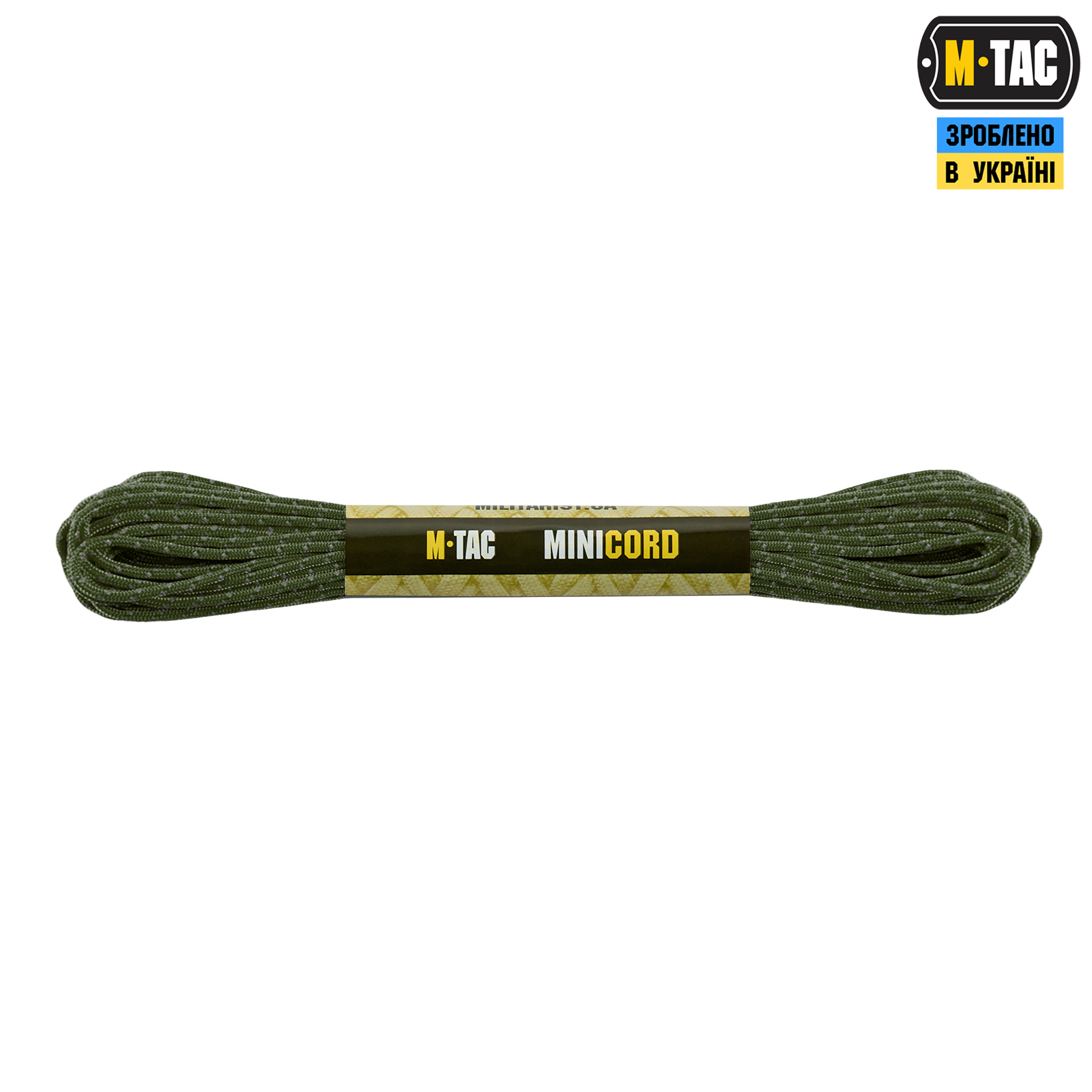 M-Tac паракорд Minicord 15m Reflective OD Green — 2