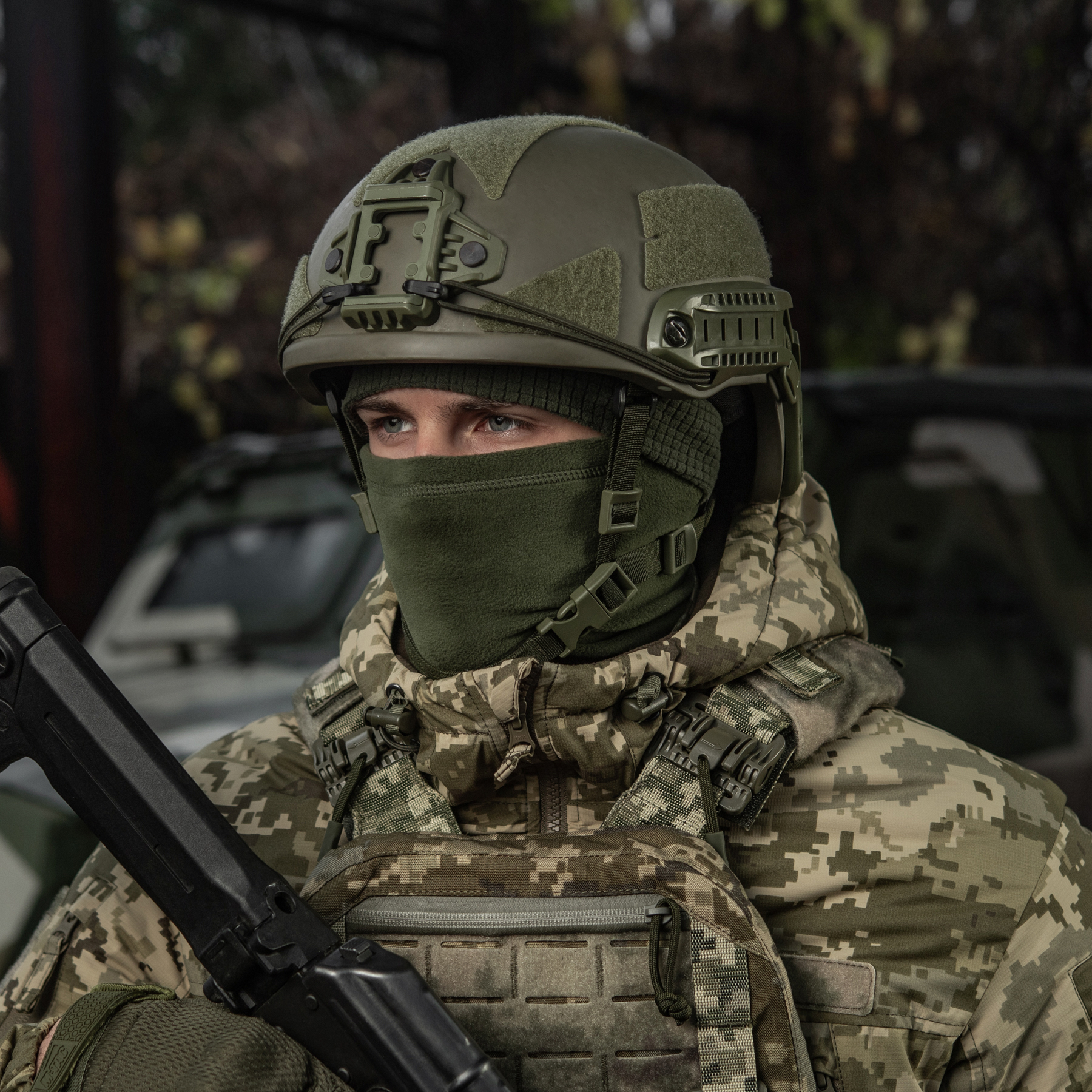 M-Tac шапка-подшлемник флис рип-стоп Army Olive — 13