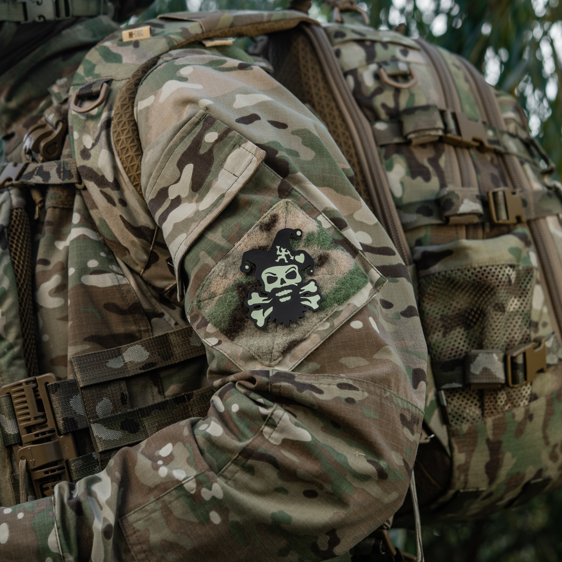 M-Tac нашивка Посміхнись Black/GID — 8