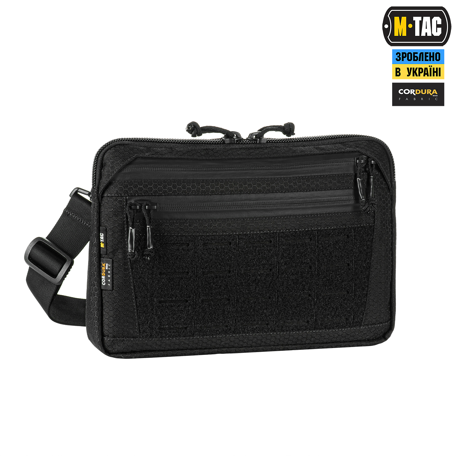 M-Tac сумка Admin Bag Medium Elite с липучкой Hex Black — 4