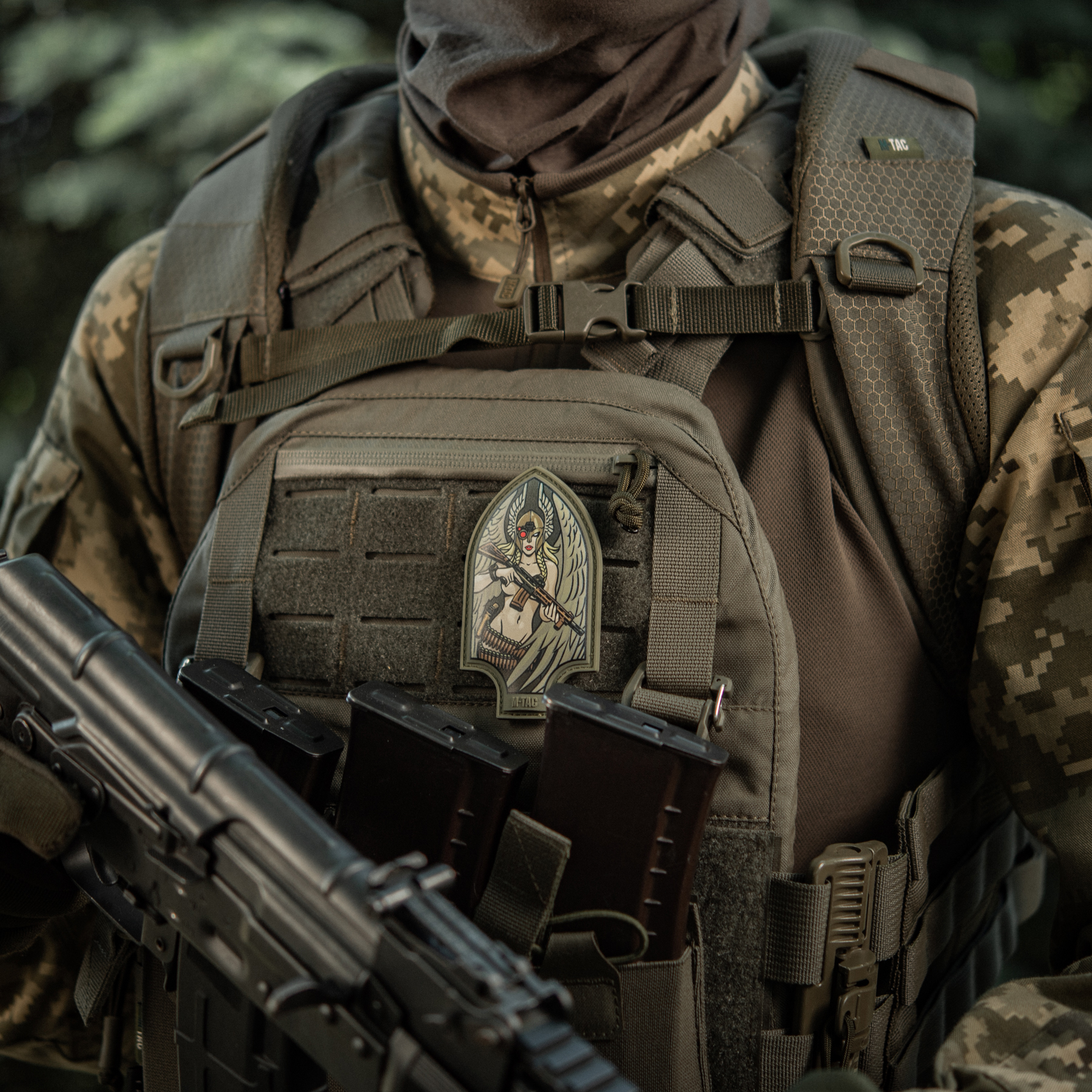 M-Tac нашивка Піка Валькірія PVC друк Olive — 6