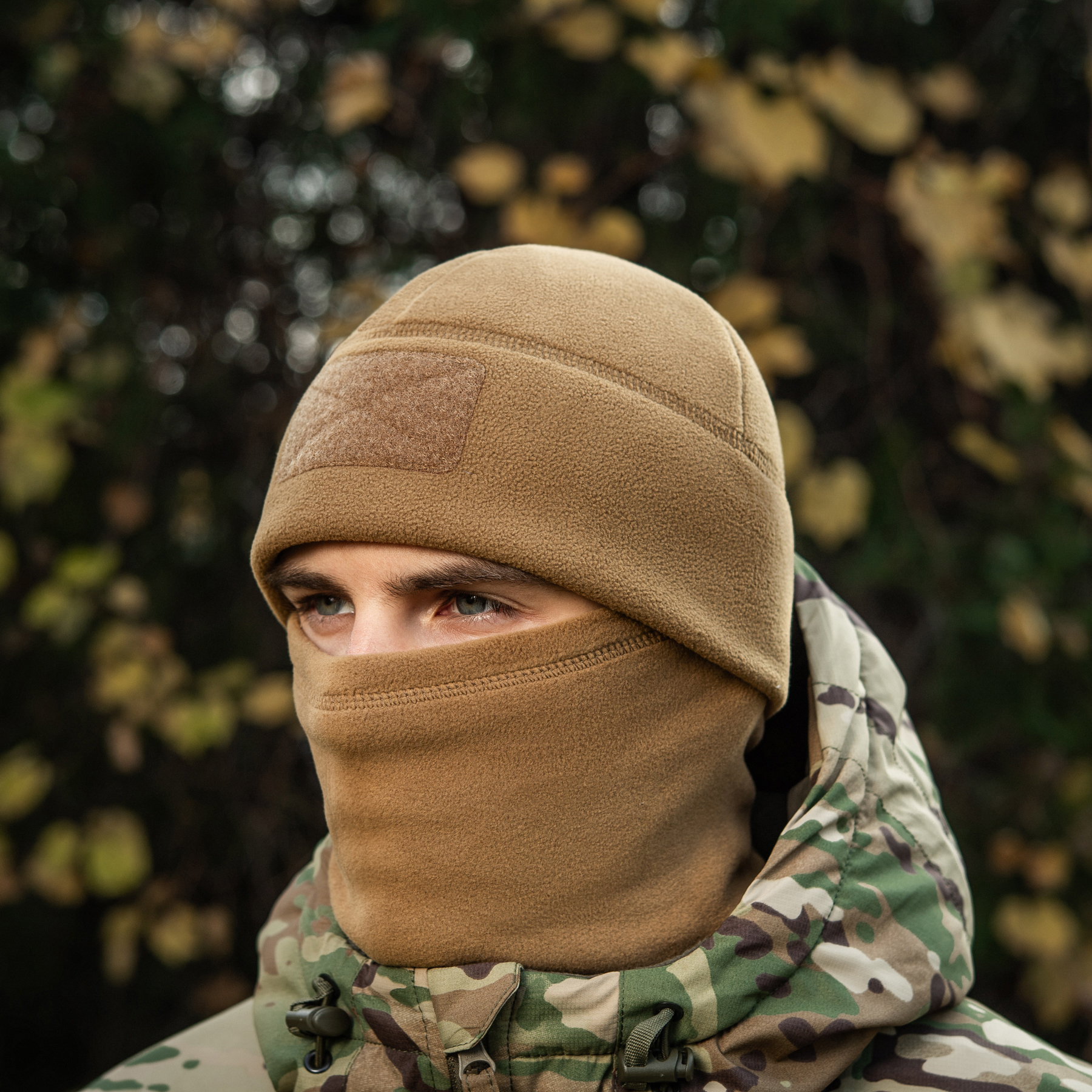 M-Tac шапка Watch Cap Elite флис (320г/м2) с липучкой Coyote Brown — 10