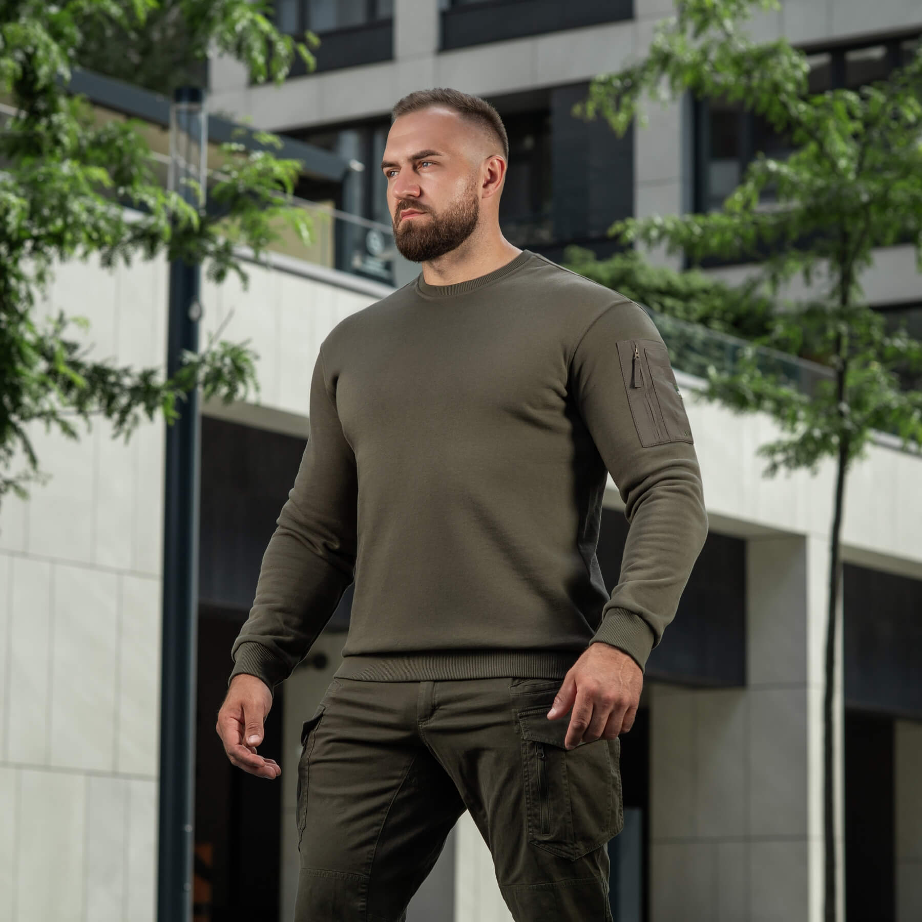 M-Tac свитшот Nylon Pocket Cotton Hard Ranger Green — 10