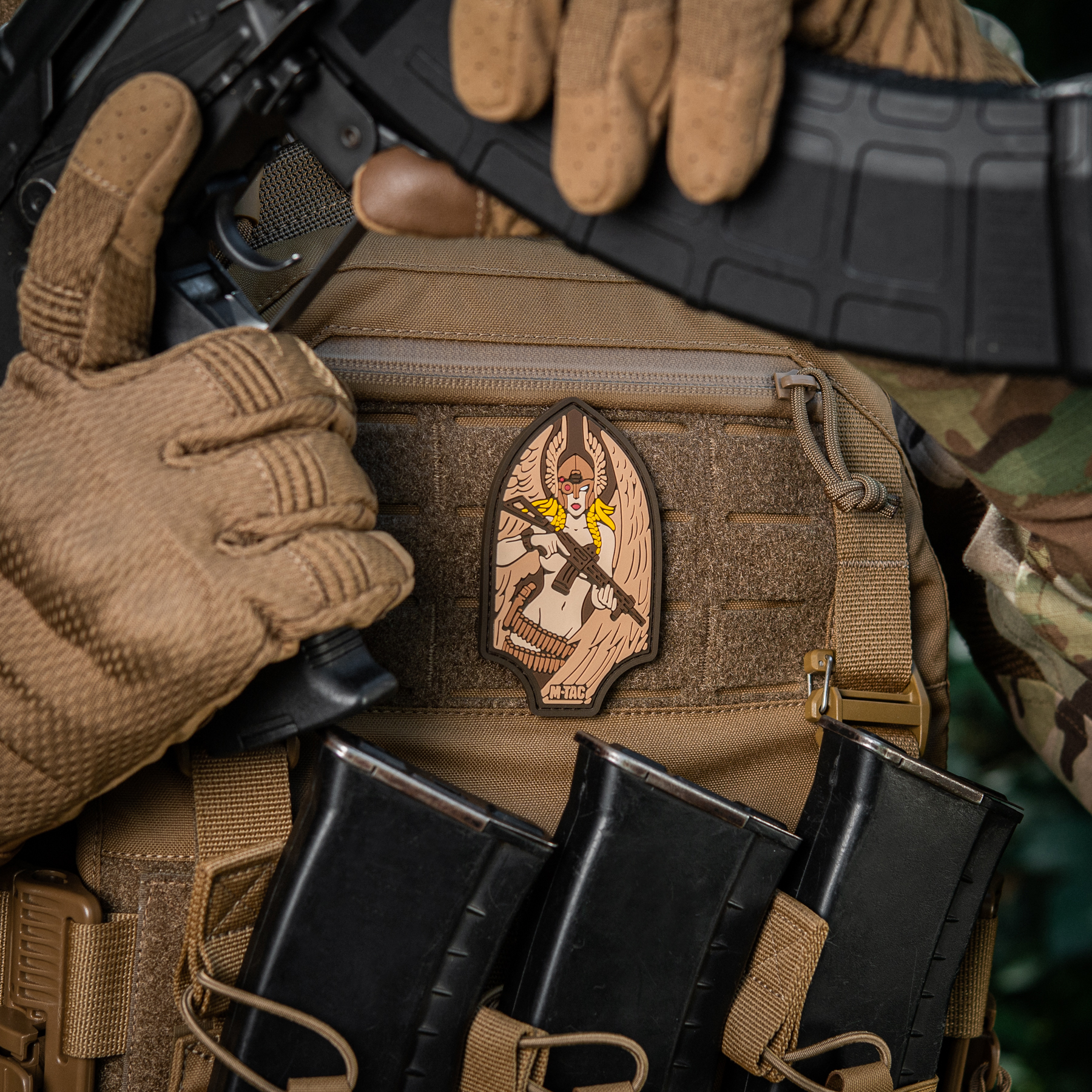 M-Tac нашивка Піка Валькірія PVC coyote — 4