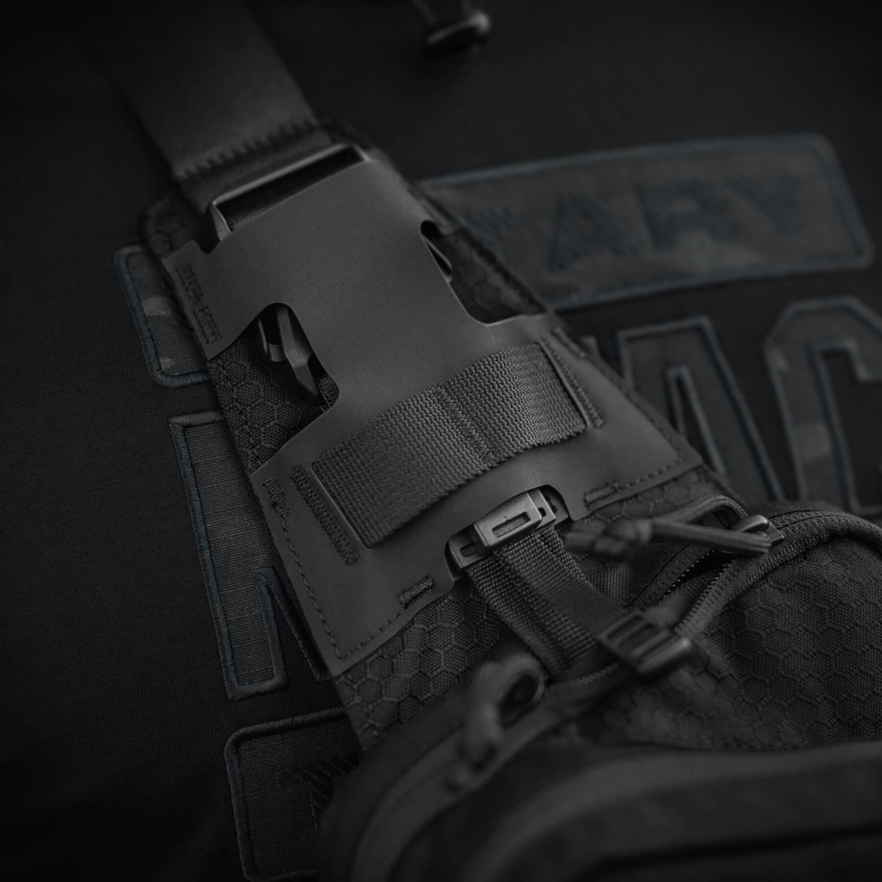 M-Tac сумка Sling Pistol Bag Hex с липучкой Black — 38