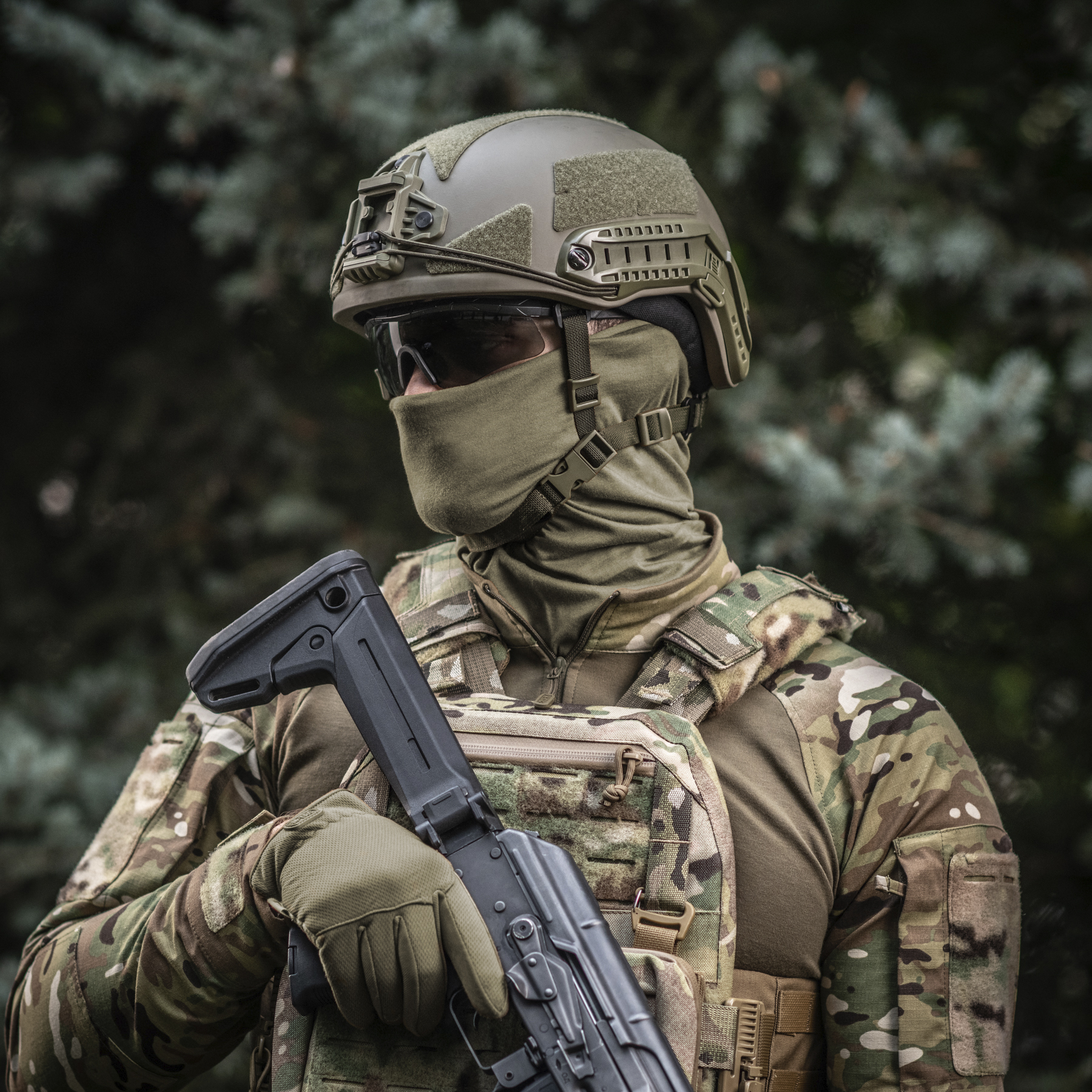 M-Tac шарф-труба Х/Б Dark Olive — 8