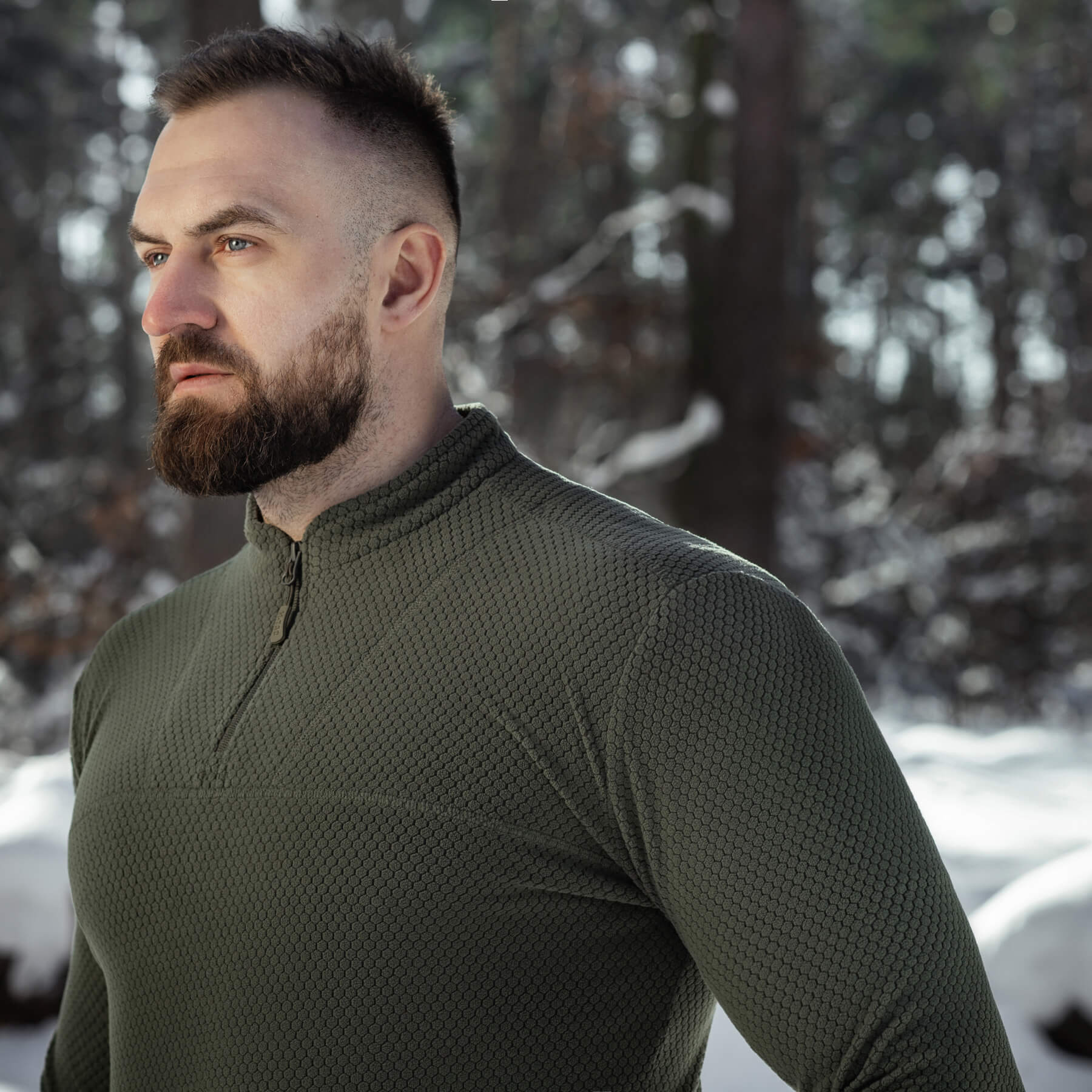 M-Tac терморубашка флис Delta Level 2 Hex Army Olive — 14
