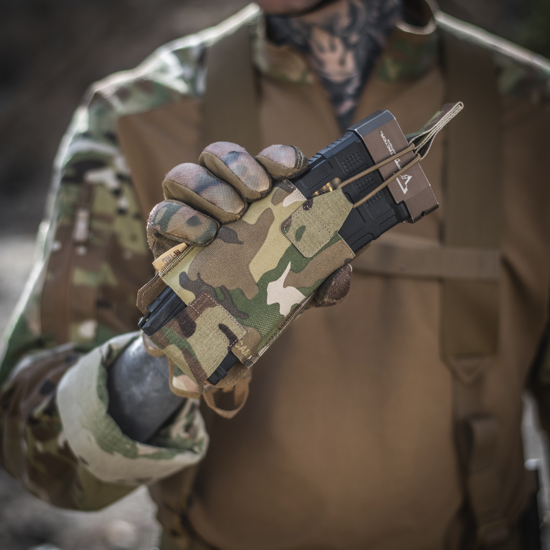 M-Tac подсумок эластичный на 1 магазин Elite Laser Cut Multicam — 11